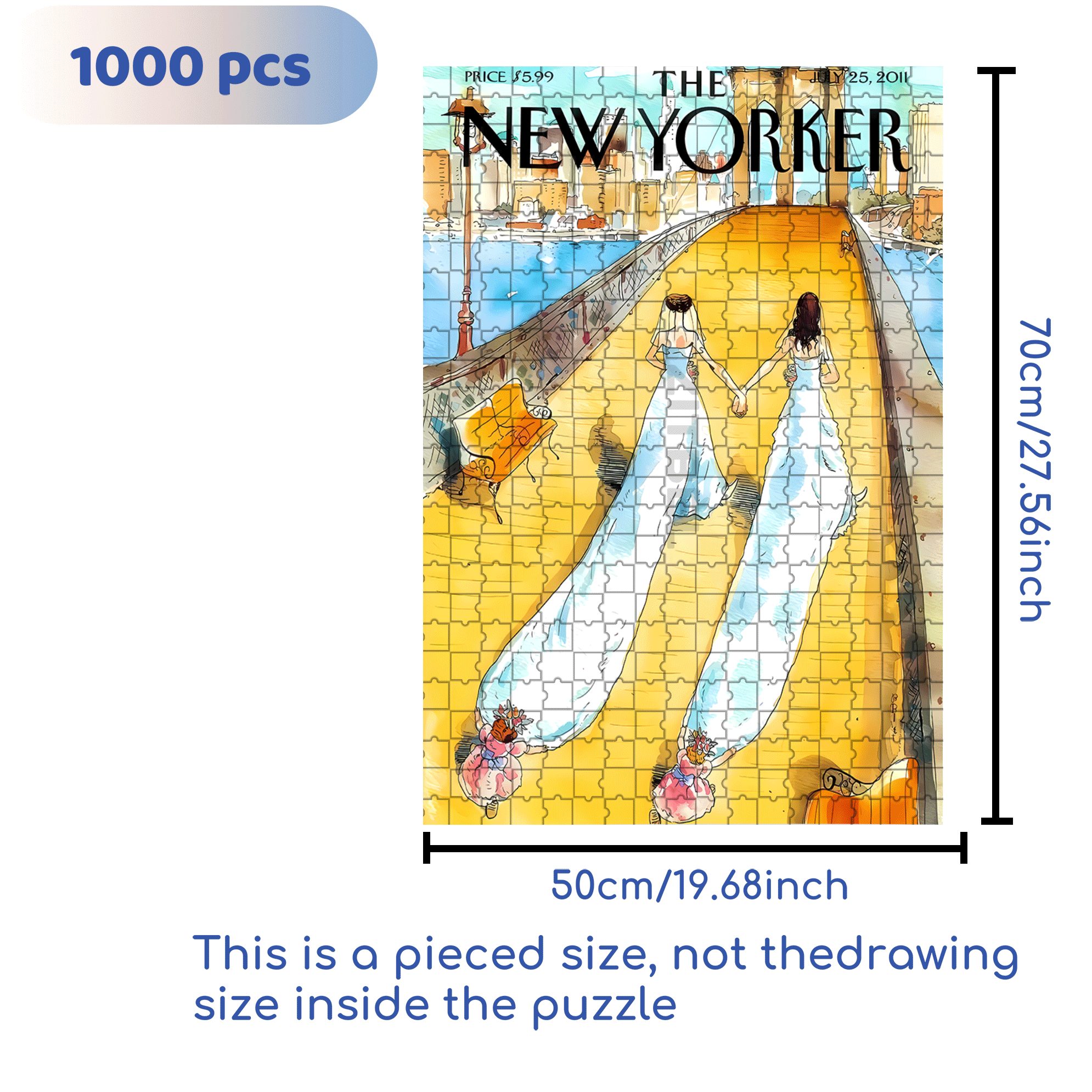 Our Big Day 500pcs/1000pcs Jigsaw Puzzle, Scratch-Resistant, Interactive Family Game & Brain-Boosting DIY Decor, Perfect for Halloween, Christmas & New Year Gifts, Family Puzzle Game
