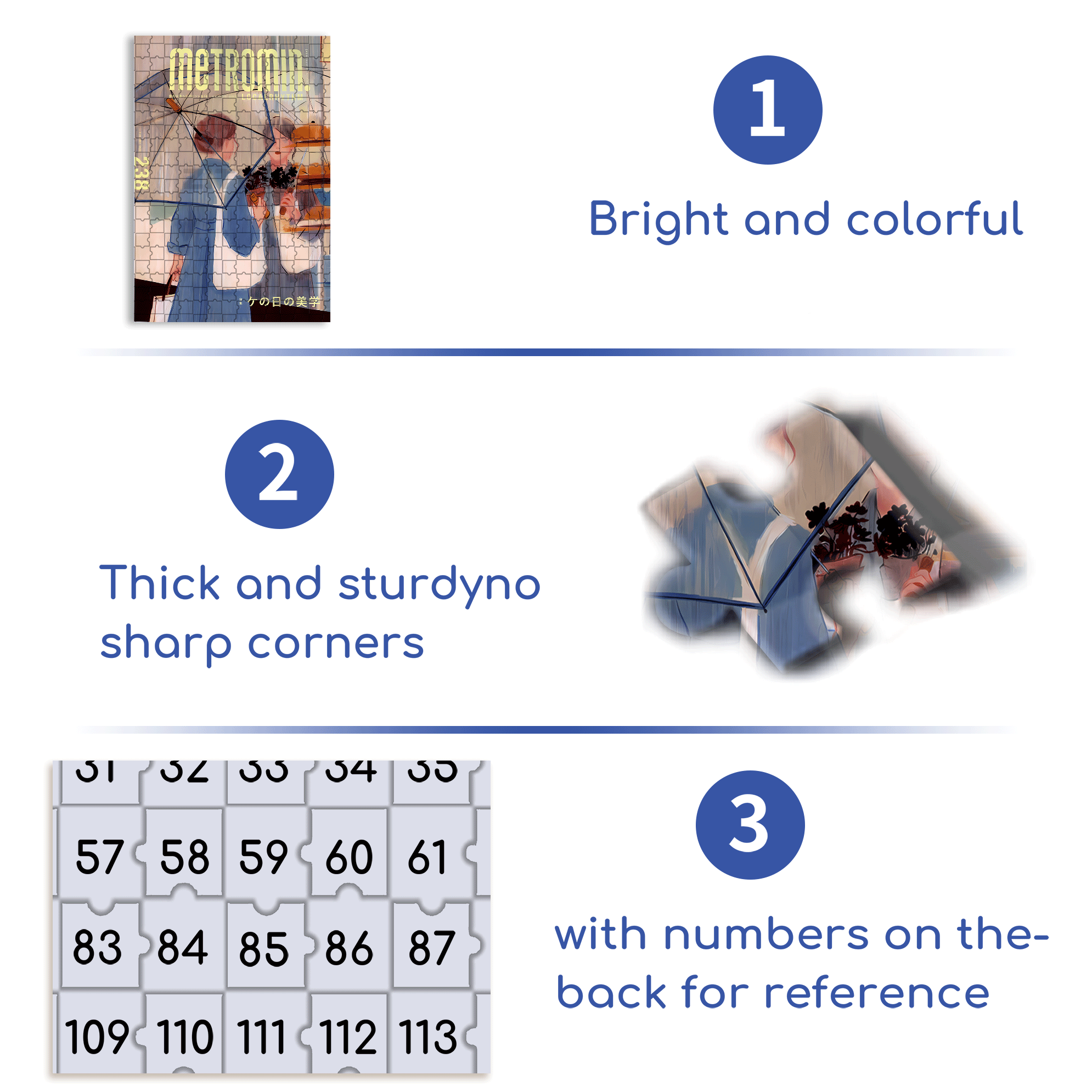 Reflection 2 500pcs/1000pcs Jigsaw Puzzle, Scratch-Resistant, Interactive Family Game & Brain-Boosting DIY Decor, Perfect for Halloween, Christmas & New Year Gifts, Family Puzzle Game
