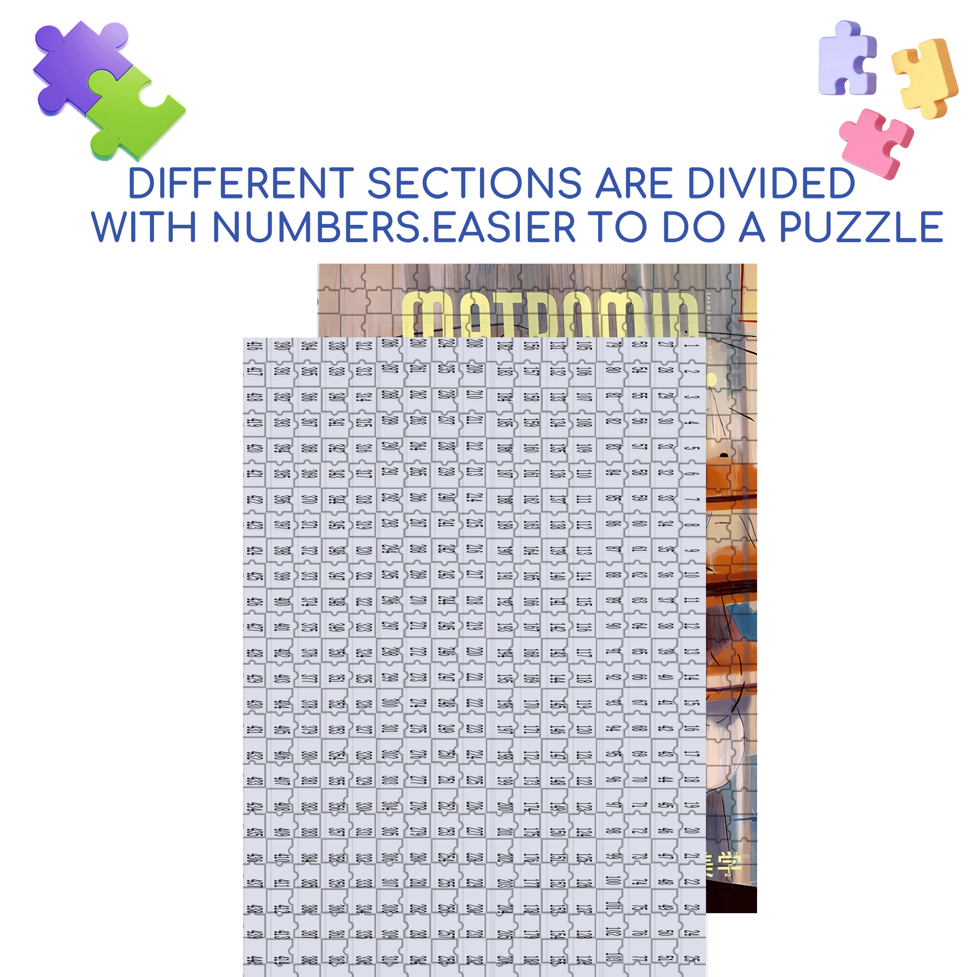 Reflection 2 500pcs/1000pcs Jigsaw Puzzle, Scratch-Resistant, Interactive Family Game & Brain-Boosting DIY Decor, Perfect for Halloween, Christmas & New Year Gifts, Family Puzzle Game