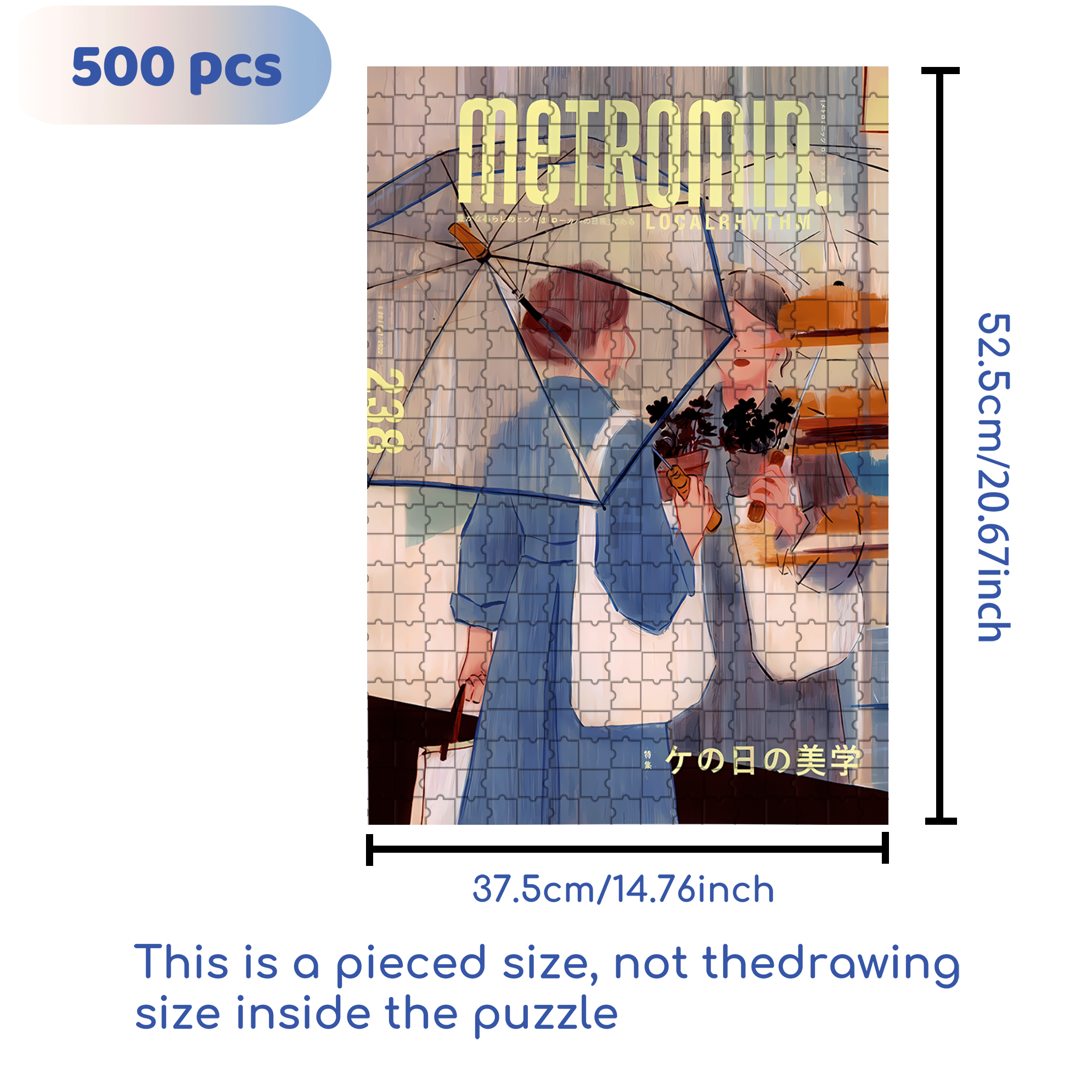 Reflection 2 500pcs/1000pcs Jigsaw Puzzle, Scratch-Resistant, Interactive Family Game & Brain-Boosting DIY Decor, Perfect for Halloween, Christmas & New Year Gifts, Family Puzzle Game