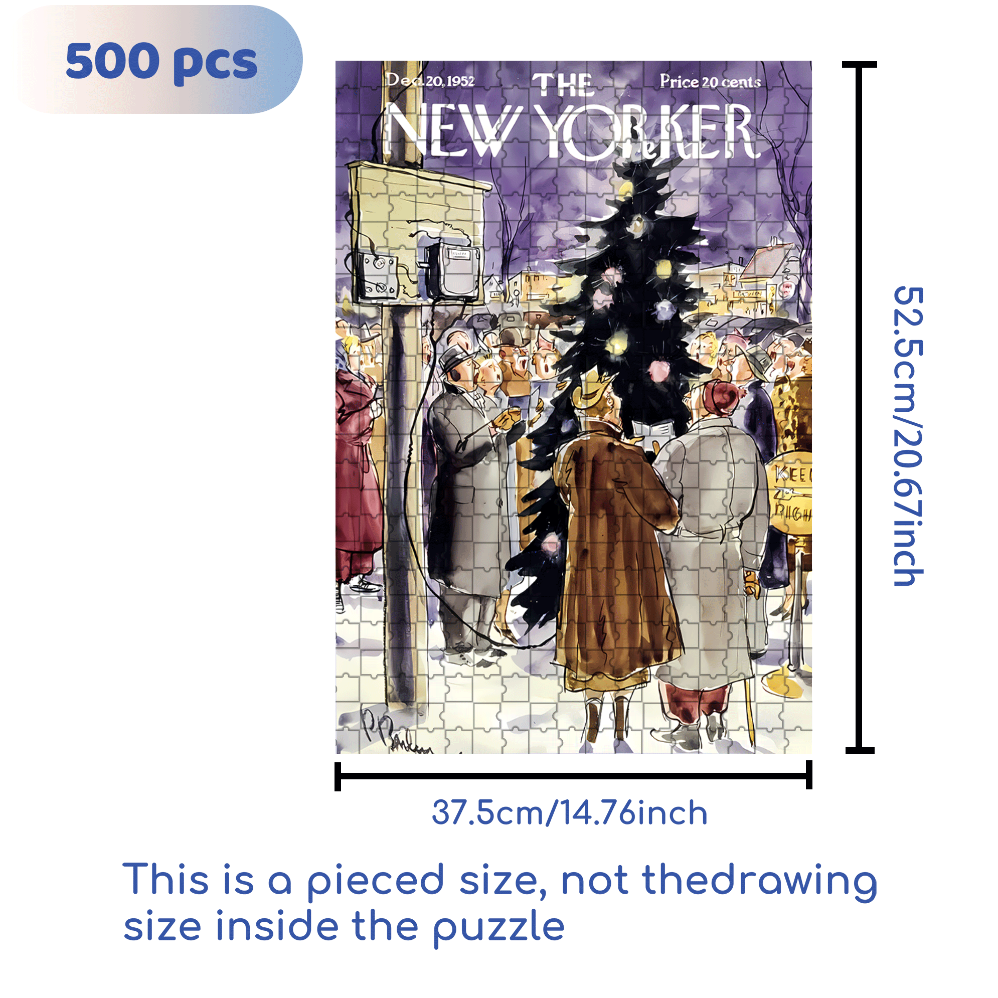 Slient Nigth 500pcs/1000pcs Jigsaw Puzzle, Scratch-Resistant, Interactive Family Game & Brain-Boosting DIY Decor, Perfect for Halloween, Christmas & New Year Gifts, Family Puzzle Game