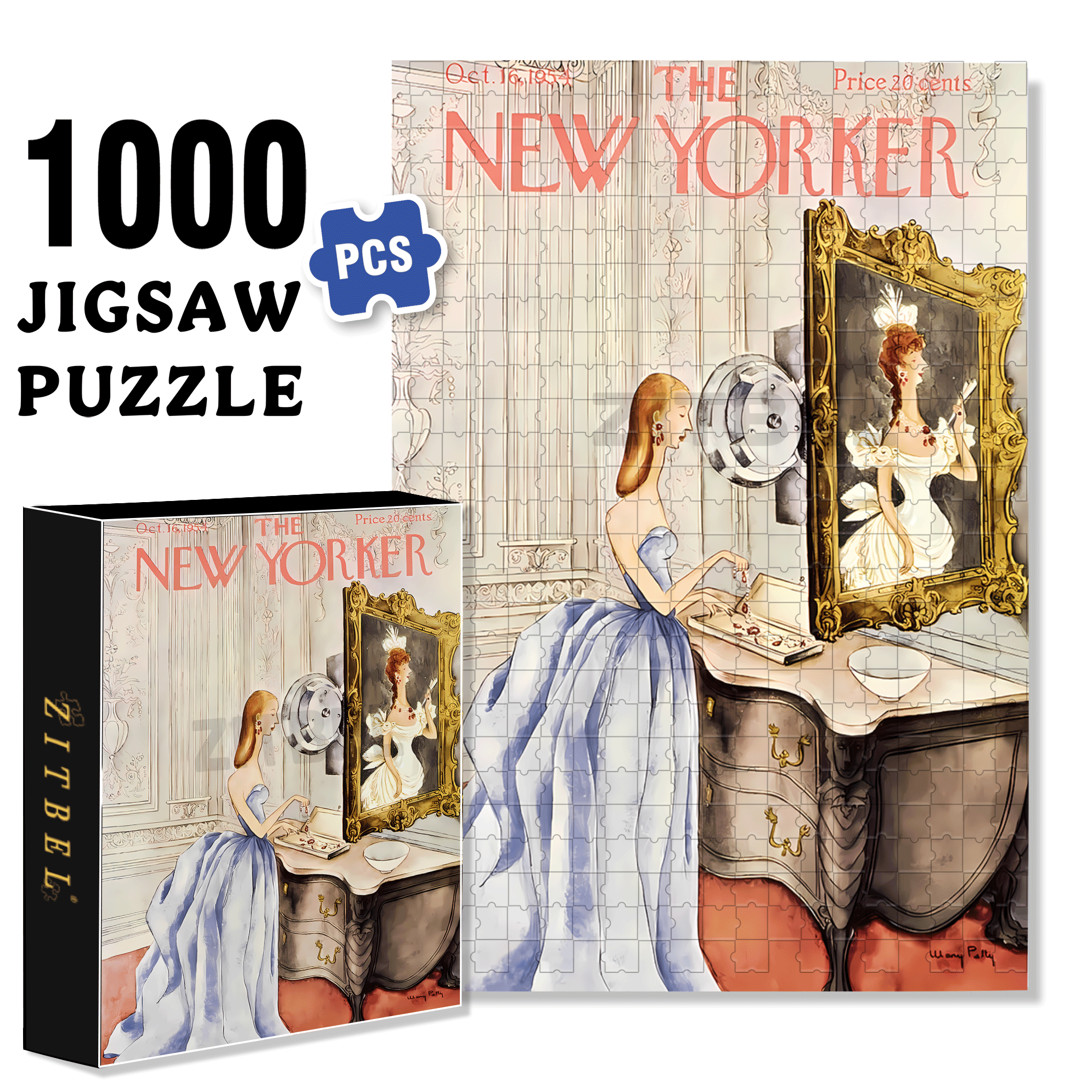 Strongbox 500pcs/1000pcs Jigsaw Puzzle, Scratch-Resistant, Interactive Family Game & Brain-Boosting DIY Decor, Perfect for Halloween, Christmas & New Year Gifts, Family Puzzle Game