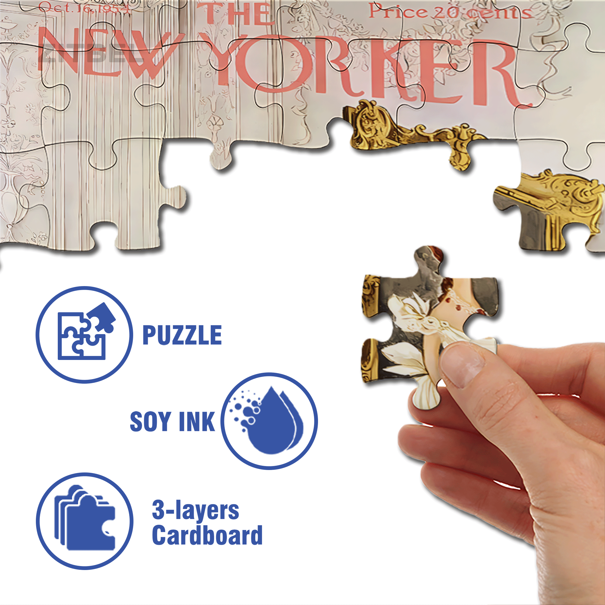 Strongbox 500pcs/1000pcs Jigsaw Puzzle, Scratch-Resistant, Interactive Family Game & Brain-Boosting DIY Decor, Perfect for Halloween, Christmas & New Year Gifts, Family Puzzle Game