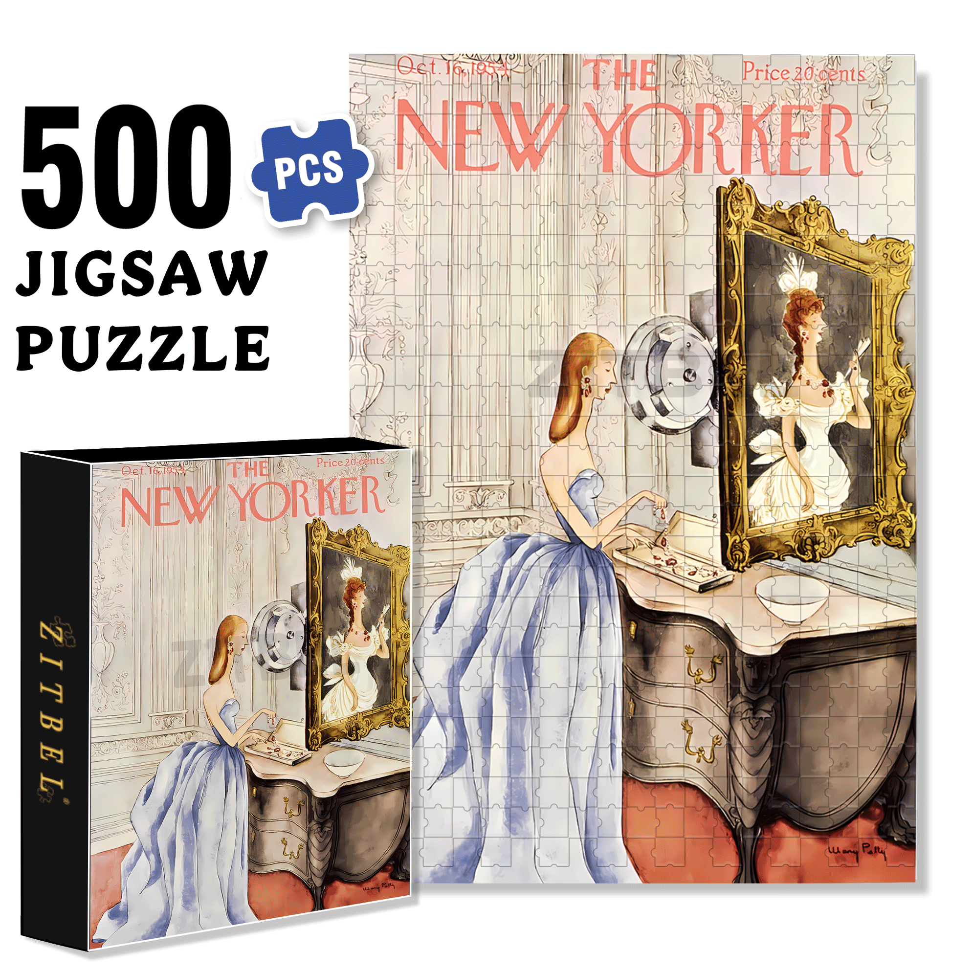 Strongbox 500pcs/1000pcs Jigsaw Puzzle, Scratch-Resistant, Interactive Family Game & Brain-Boosting DIY Decor, Perfect for Halloween, Christmas & New Year Gifts, Family Puzzle Game
