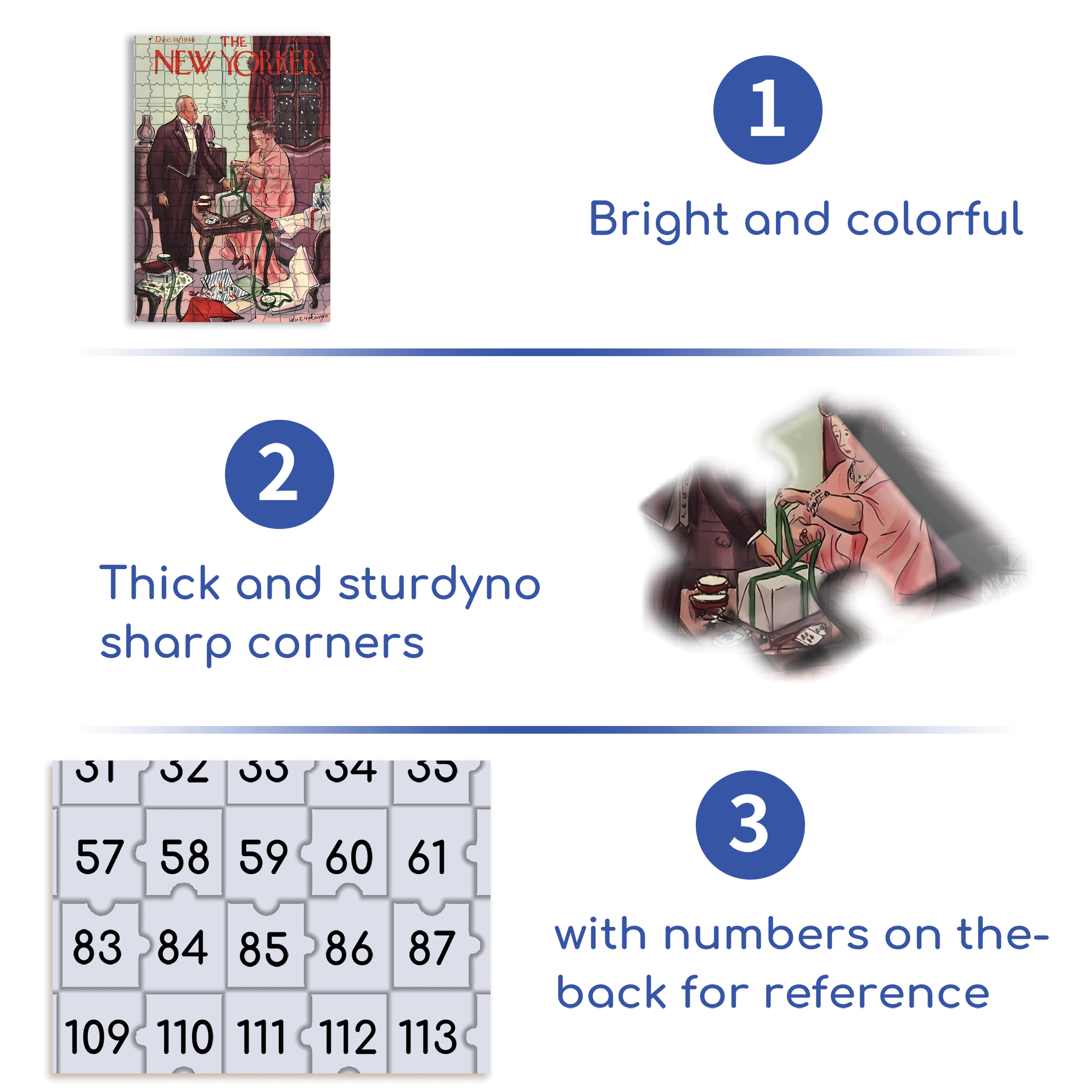 Tie A Bow 500pcs/1000pcs Jigsaw Puzzle, Scratch-Resistant, Interactive Family Game & Brain-Boosting DIY Decor, Perfect for Halloween, Christmas & New Year Gifts, Family Puzzle Game