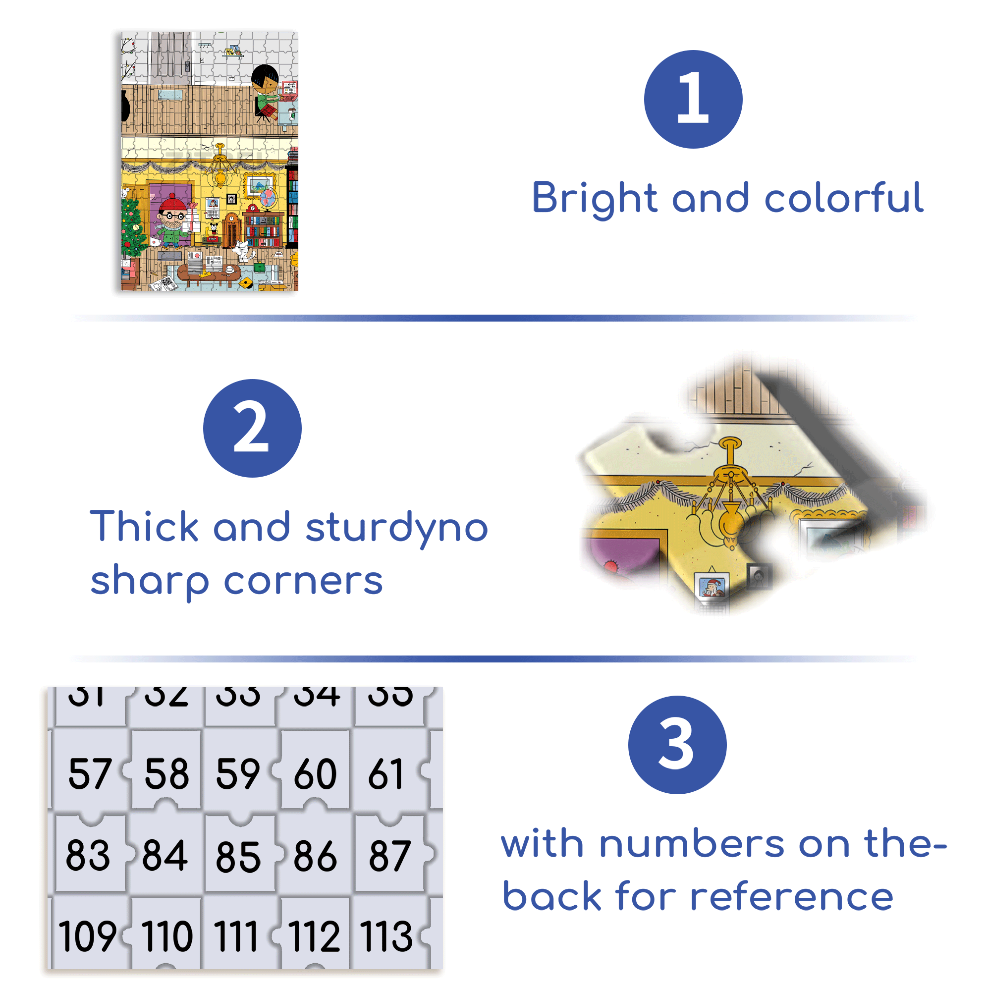 Upstairs And Downstairs 500pcs/1000pcs Jigsaw Puzzle, Scratch-Resistant, Interactive Family Game & Brain-Boosting DIY Decor, Perfect for Halloween, Christmas & New Year Gifts, Family Puzzle Game