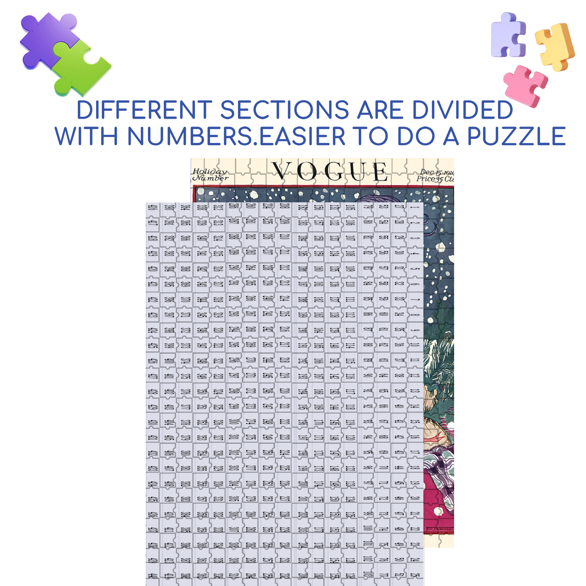 Winter Wonders 500pcs/1000pcs Jigsaw Puzzle, Scratch-Resistant, Interactive Family Game & Brain-Boosting DIY Decor, Perfect for Halloween, Christmas & New Year Gifts, Family Puzzle Game