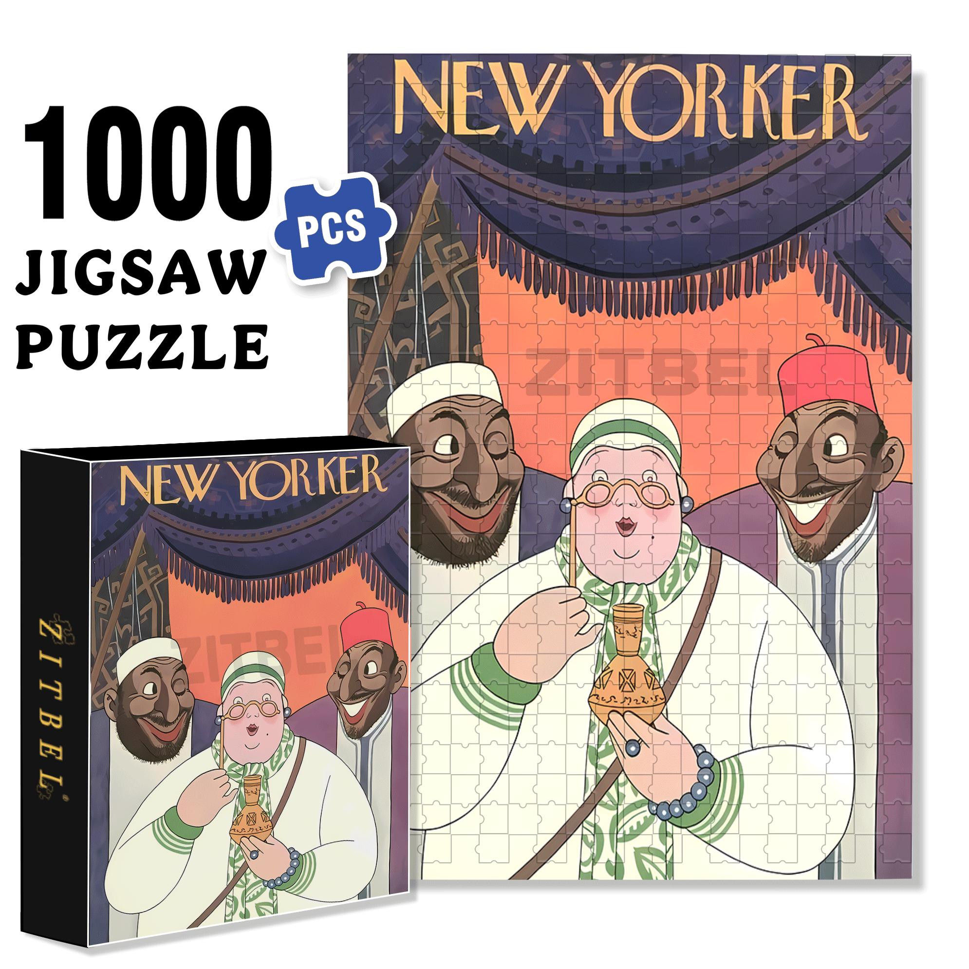 Wow 500pcs/1000pcs Jigsaw Puzzle, Scratch-Resistant, Interactive Family Game & Brain-Boosting DIY Decor, Perfect for Halloween, Christmas & New Year Gifts, Family Puzzle Game