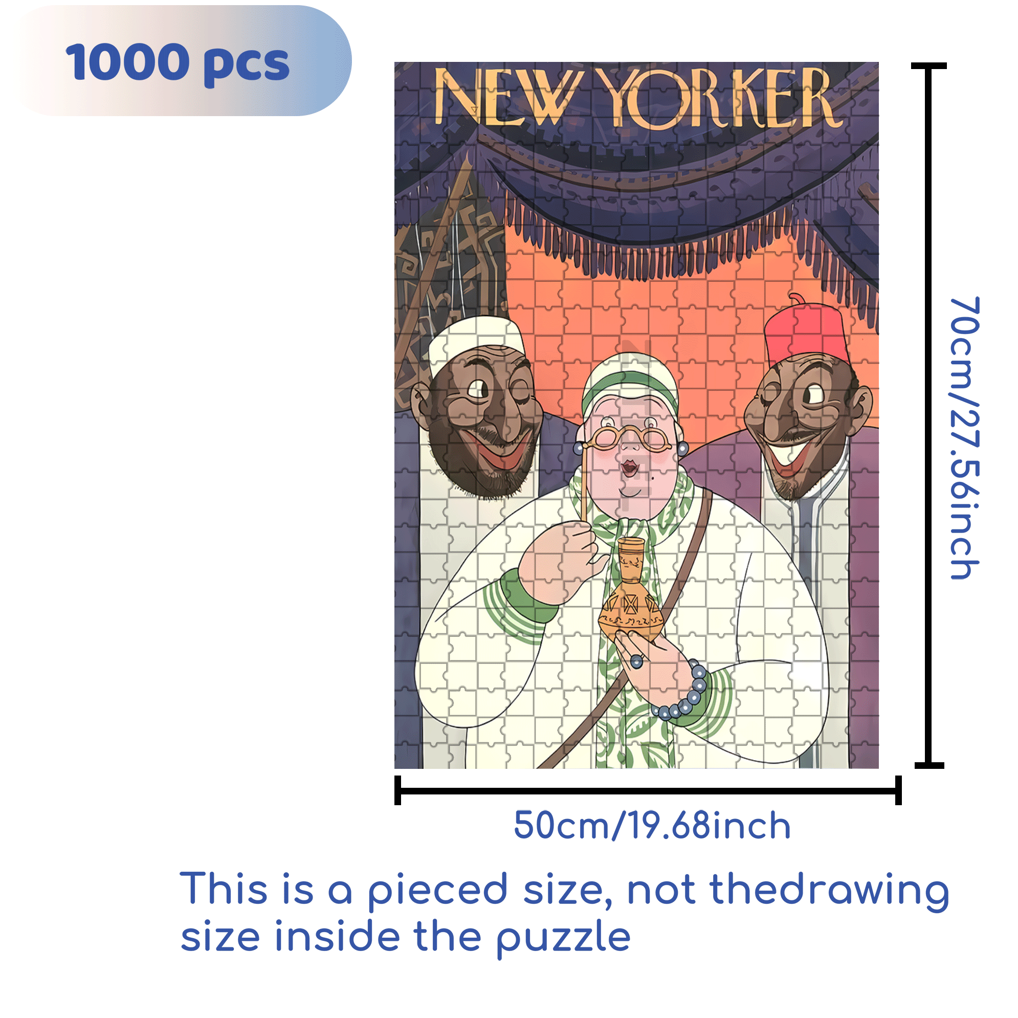 Wow 500pcs/1000pcs Jigsaw Puzzle, Scratch-Resistant, Interactive Family Game & Brain-Boosting DIY Decor, Perfect for Halloween, Christmas & New Year Gifts, Family Puzzle Game