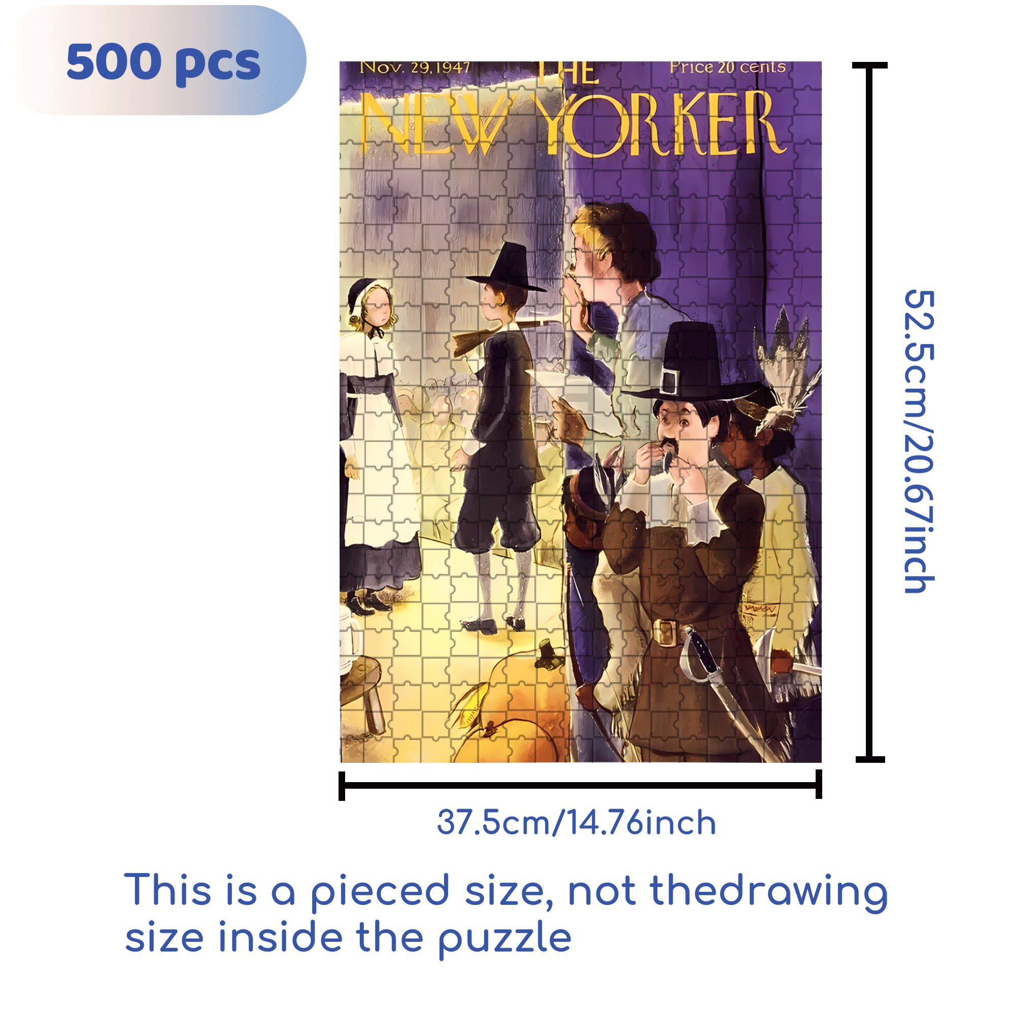 Backend 500pcs/1000pcs Jigsaw Puzzle, Scratch-Resistant, Interactive Family Game & Brain-Boosting DIY Decor, Perfect for Halloween, Christmas & New Year Gifts, Family Puzzle Game