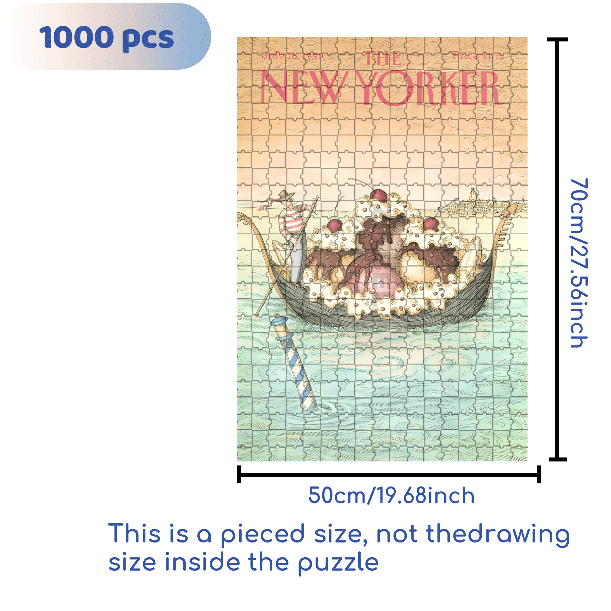 Banana Boat 500pcs/1000pcs Jigsaw Puzzle, Scratch-Resistant, Interactive Family Game & Brain-Boosting DIY Decor, Perfect for Halloween, Christmas & New Year Gifts, Family Puzzle Game
