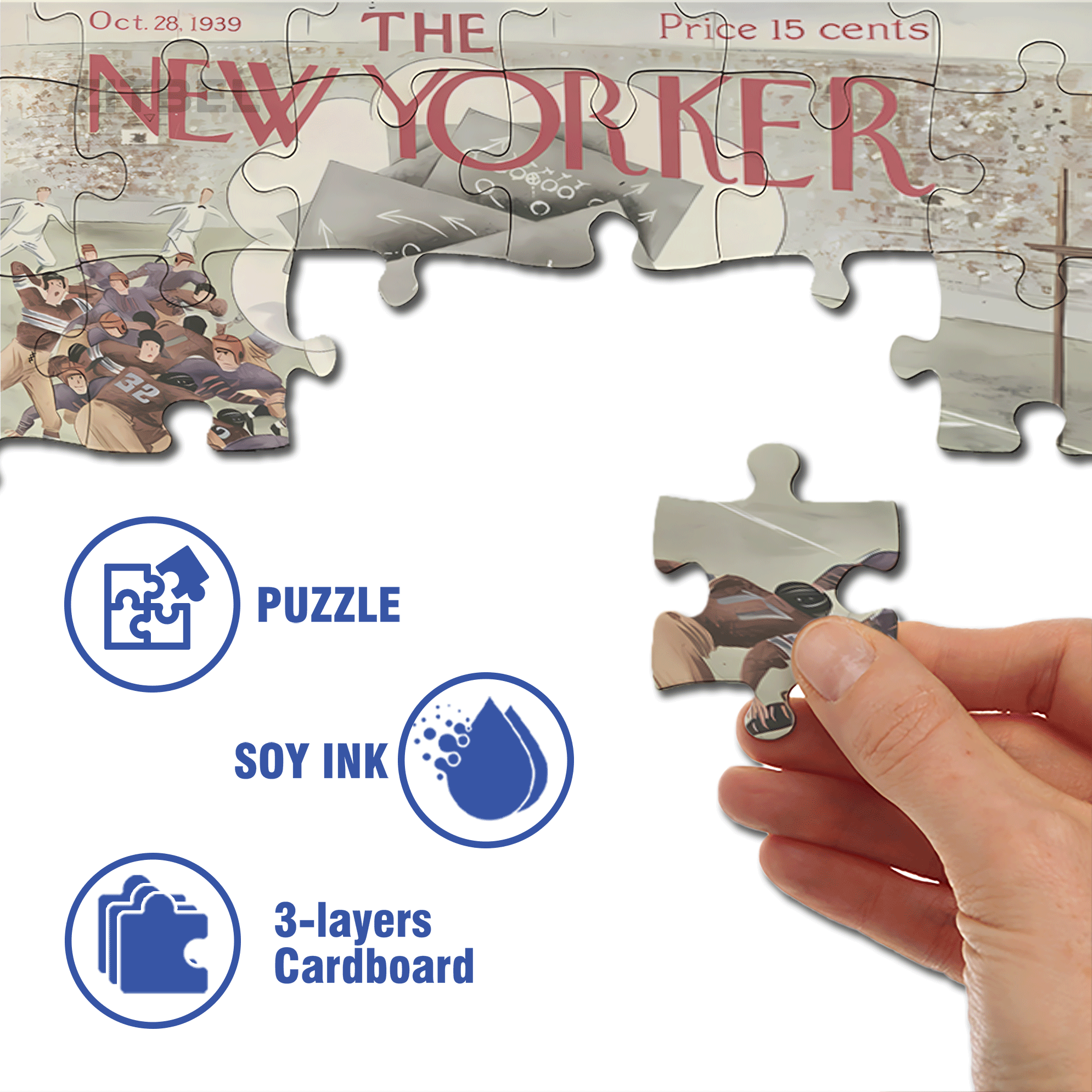Bewilderment 500pcs/1000pcs Jigsaw Puzzle, Scratch-Resistant, Interactive Family Game & Brain-Boosting DIY Decor, Perfect for Halloween, Christmas & New Year Gifts, Family Puzzle Game