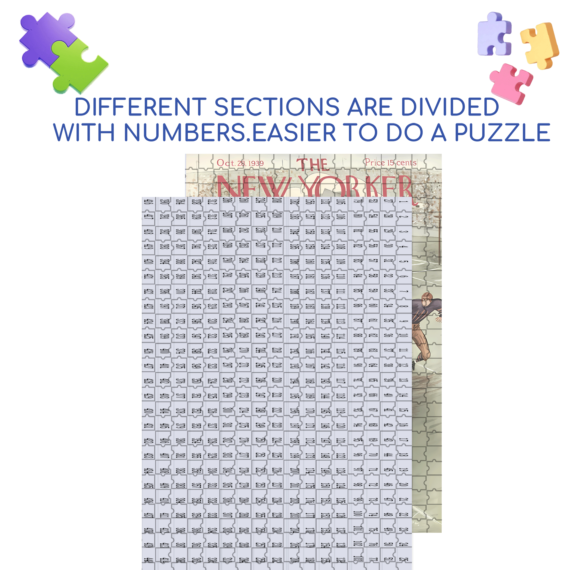 Bewilderment 500pcs/1000pcs Jigsaw Puzzle, Scratch-Resistant, Interactive Family Game & Brain-Boosting DIY Decor, Perfect for Halloween, Christmas & New Year Gifts, Family Puzzle Game