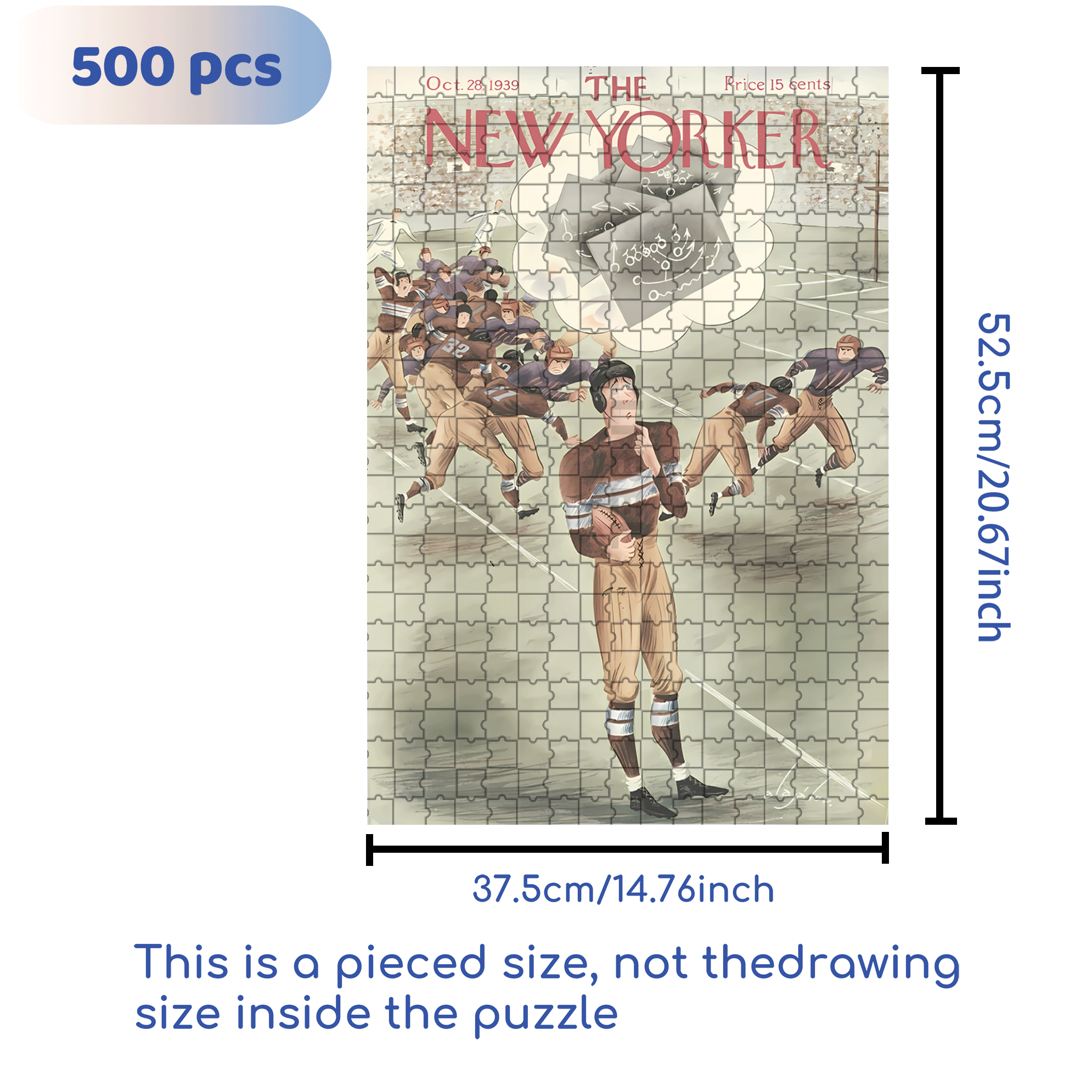 Bewilderment 500pcs/1000pcs Jigsaw Puzzle, Scratch-Resistant, Interactive Family Game & Brain-Boosting DIY Decor, Perfect for Halloween, Christmas & New Year Gifts, Family Puzzle Game