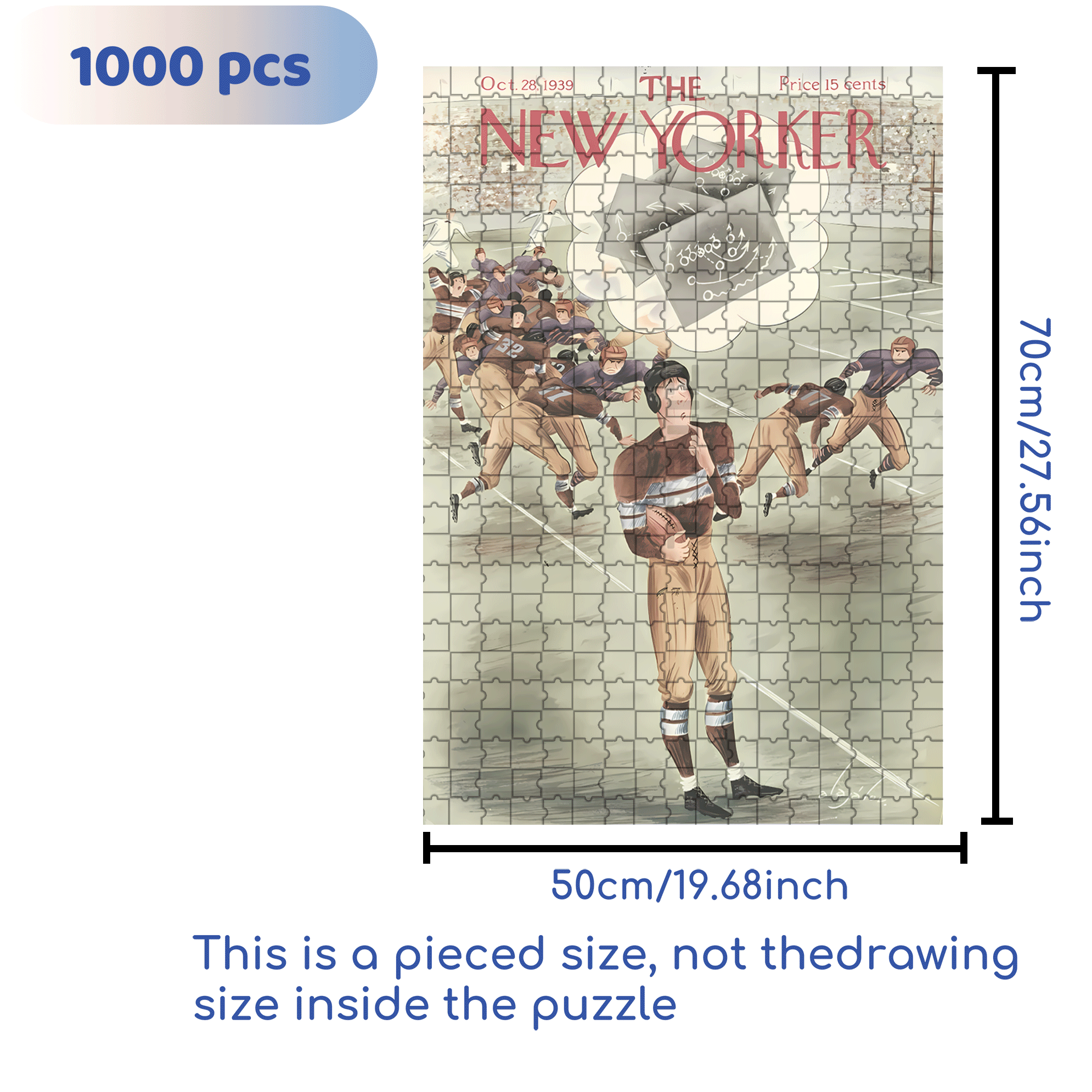 Bewilderment 500pcs/1000pcs Jigsaw Puzzle, Scratch-Resistant, Interactive Family Game & Brain-Boosting DIY Decor, Perfect for Halloween, Christmas & New Year Gifts, Family Puzzle Game