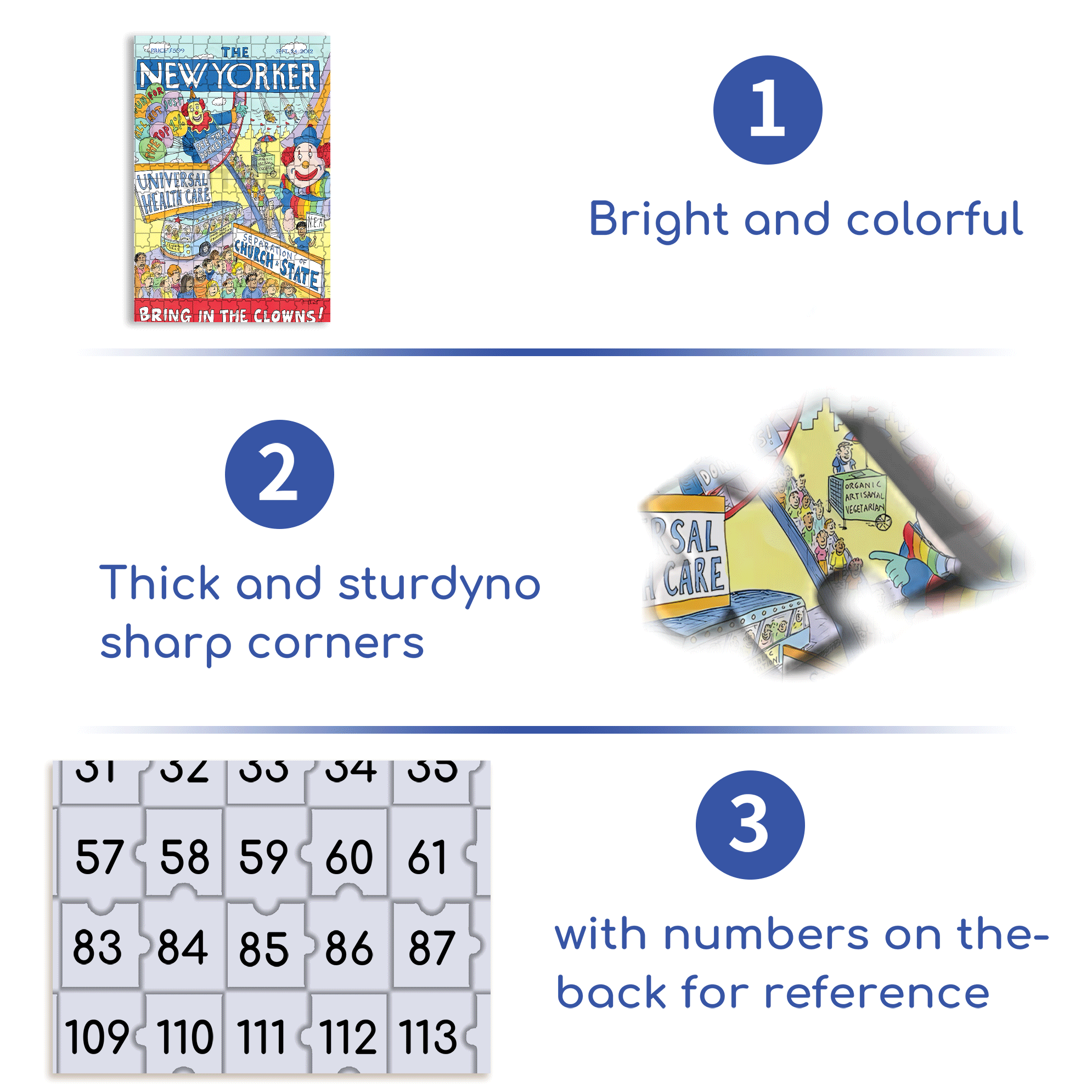 Bring In The Clowns 500pcs/1000pcs Jigsaw Puzzle, Scratch-Resistant, Interactive Family Game & Brain-Boosting DIY Decor, Perfect for Halloween, Christmas & New Year Gifts, Family Puzzle Game