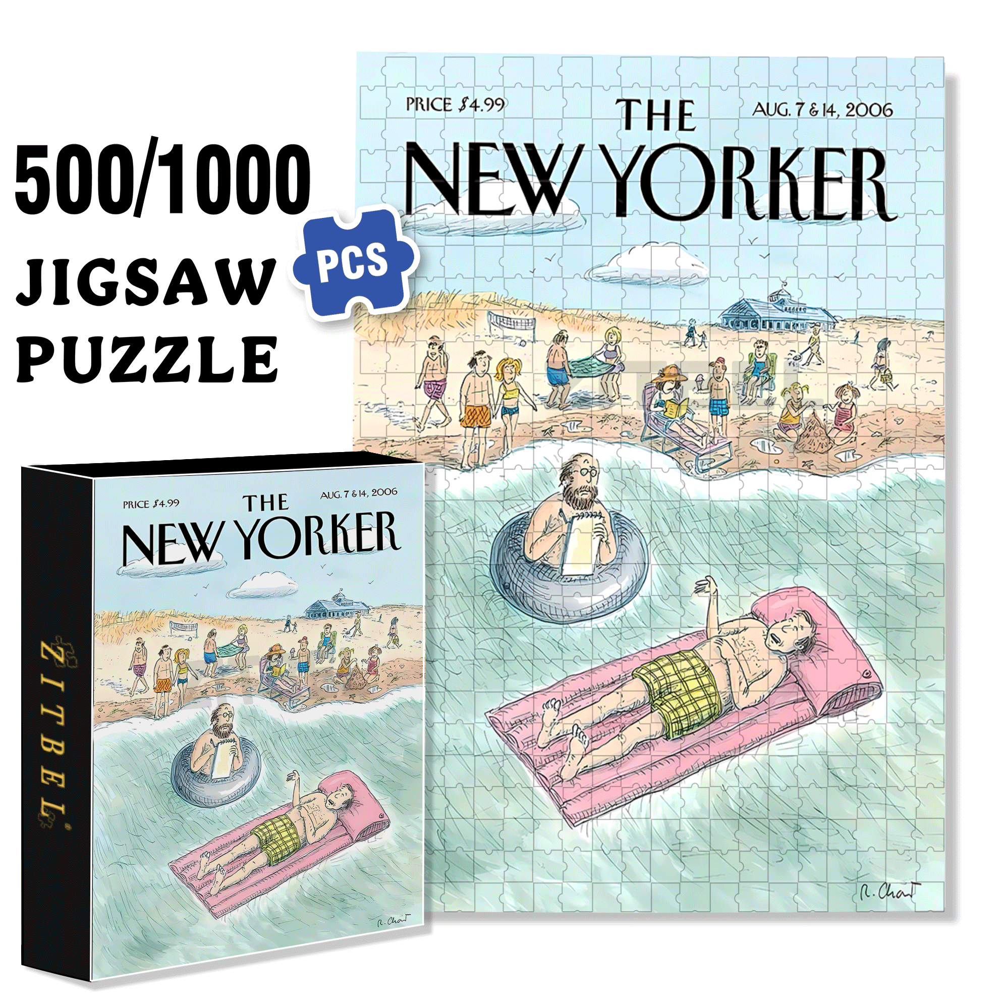 Chatter 500pcs/1000pcs Jigsaw Puzzle, Scratch-Resistant, Interactive Family Game & Brain-Boosting DIY Decor, Perfect for Halloween, Christmas & New Year Gifts, Family Puzzle Game