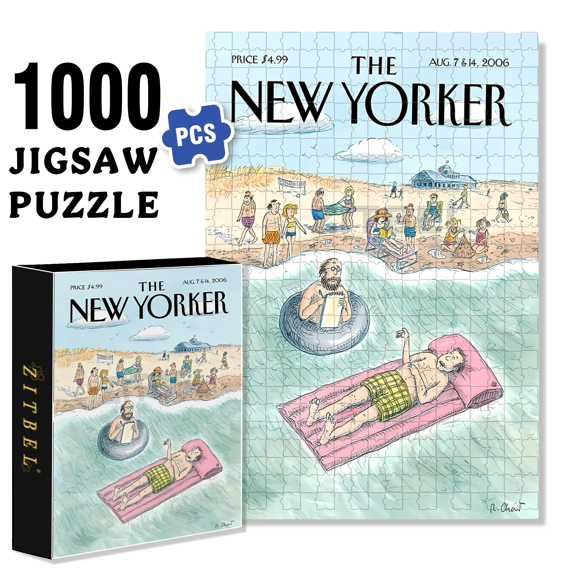 Chatter 500pcs/1000pcs Jigsaw Puzzle, Scratch-Resistant, Interactive Family Game & Brain-Boosting DIY Decor, Perfect for Halloween, Christmas & New Year Gifts, Family Puzzle Game