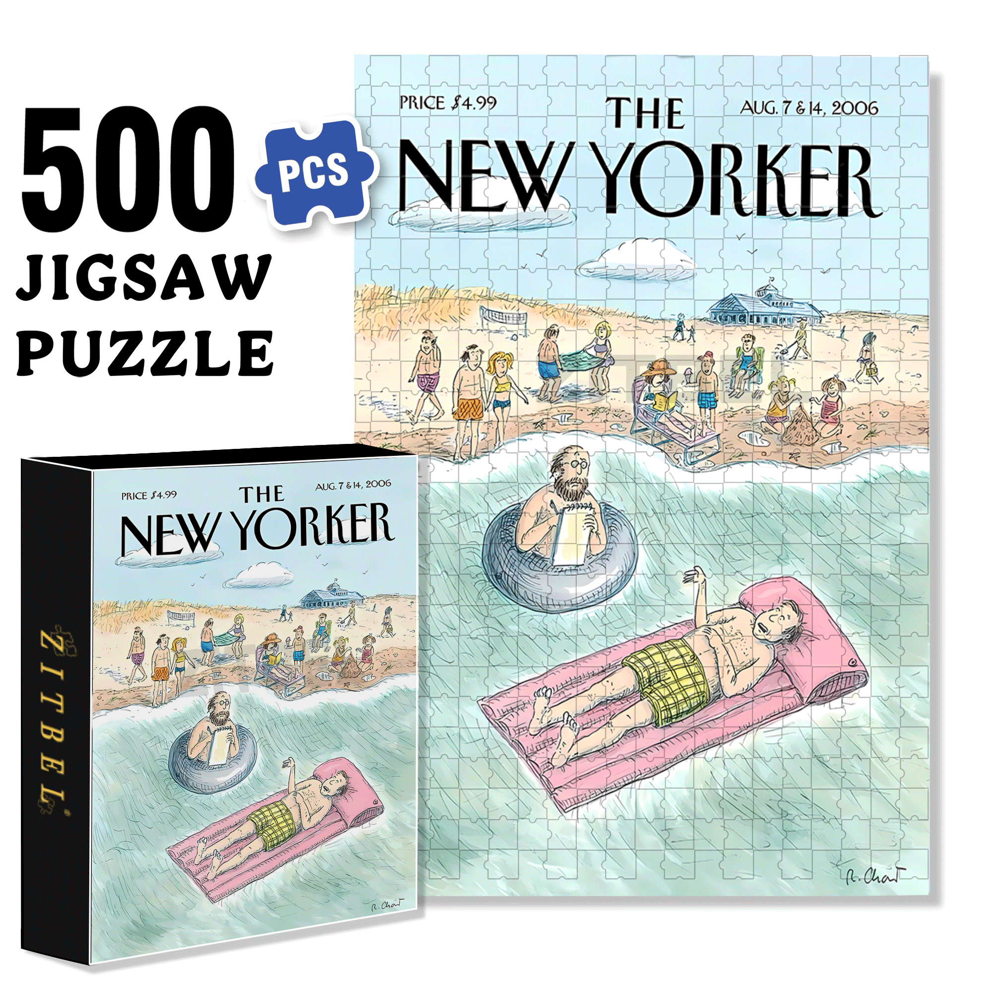 Chatter 500pcs/1000pcs Jigsaw Puzzle, Scratch-Resistant, Interactive Family Game & Brain-Boosting DIY Decor, Perfect for Halloween, Christmas & New Year Gifts, Family Puzzle Game