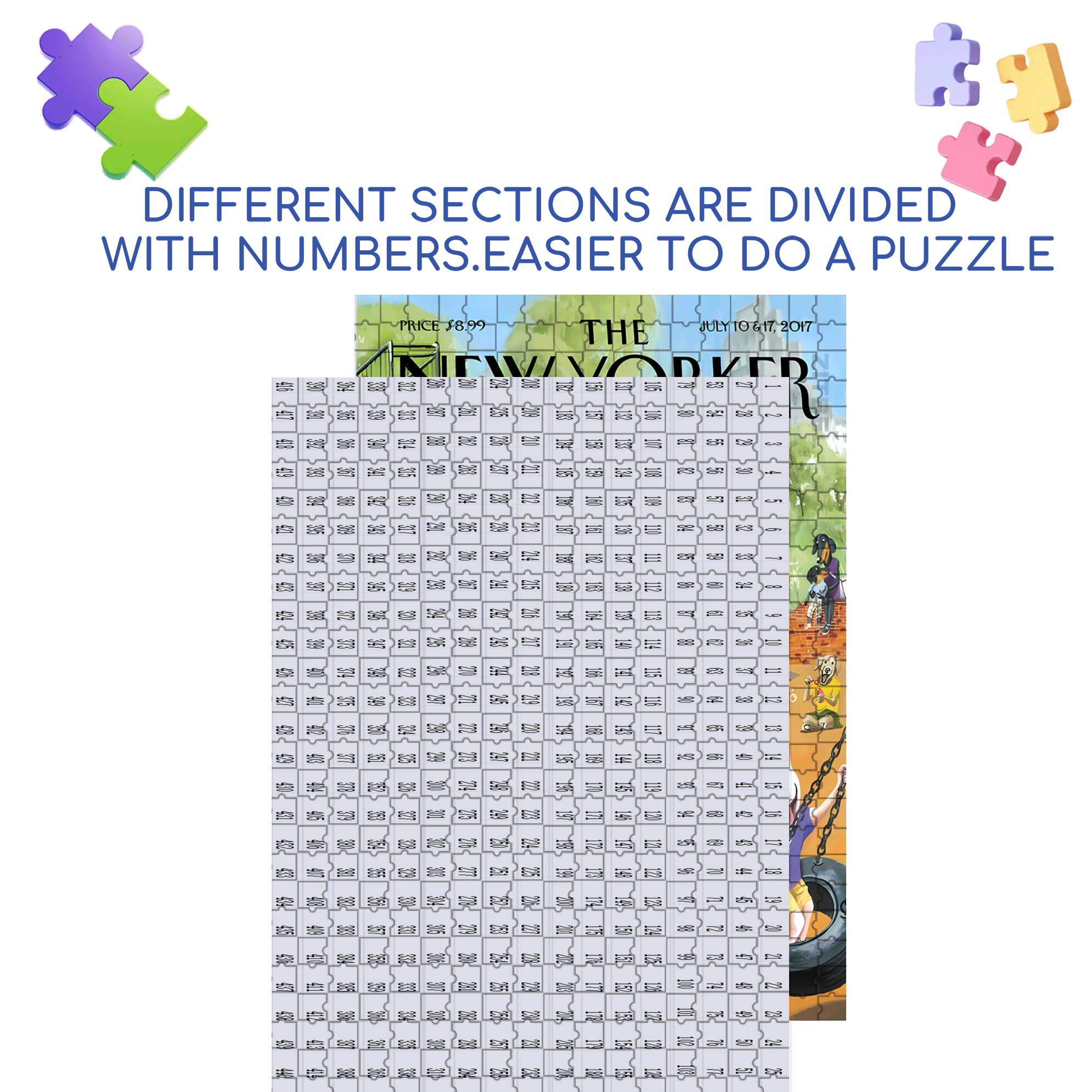Dog Paradise 500pcs/1000pcs Jigsaw Puzzle, Scratch-Resistant, Interactive Family Game & Brain-Boosting DIY Decor, Perfect for Halloween, Christmas & New Year Gifts, Family Puzzle Game