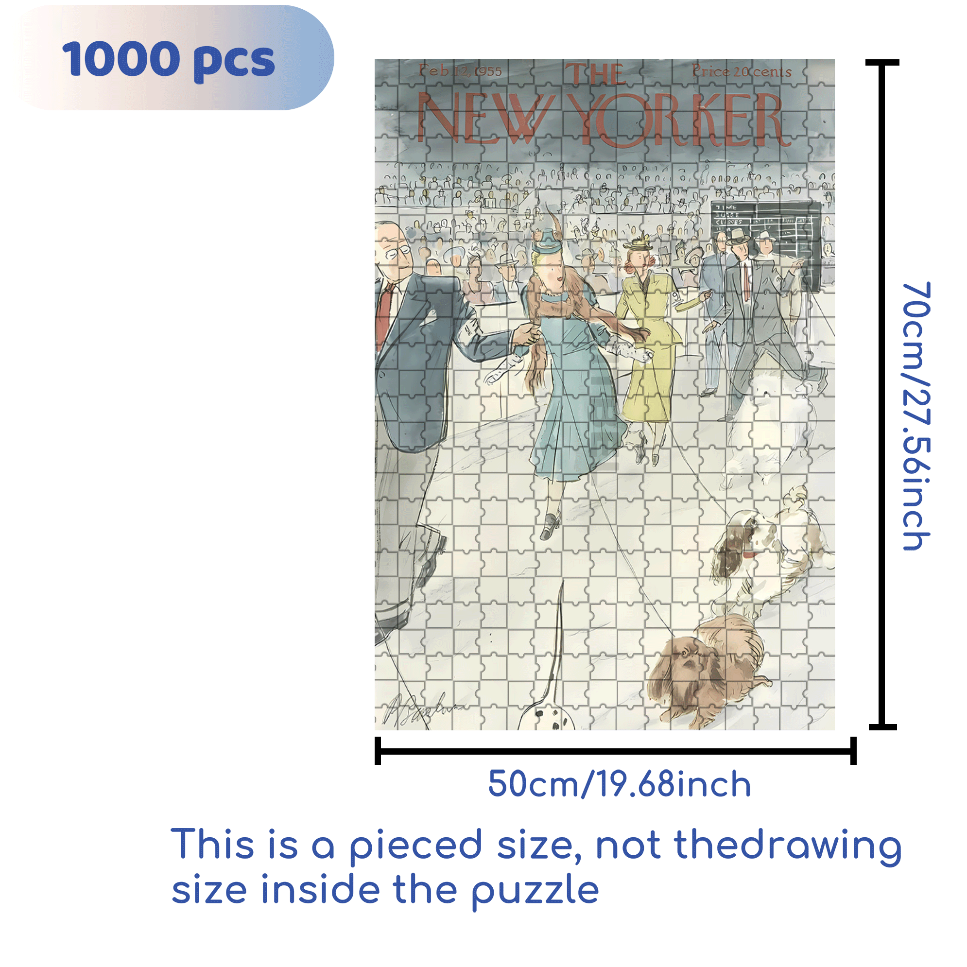 Dog Show 500pcs/1000pcs Jigsaw Puzzle, Scratch-Resistant, Interactive Family Game & Brain-Boosting DIY Decor, Perfect for Halloween, Christmas & New Year Gifts, Family Puzzle Game