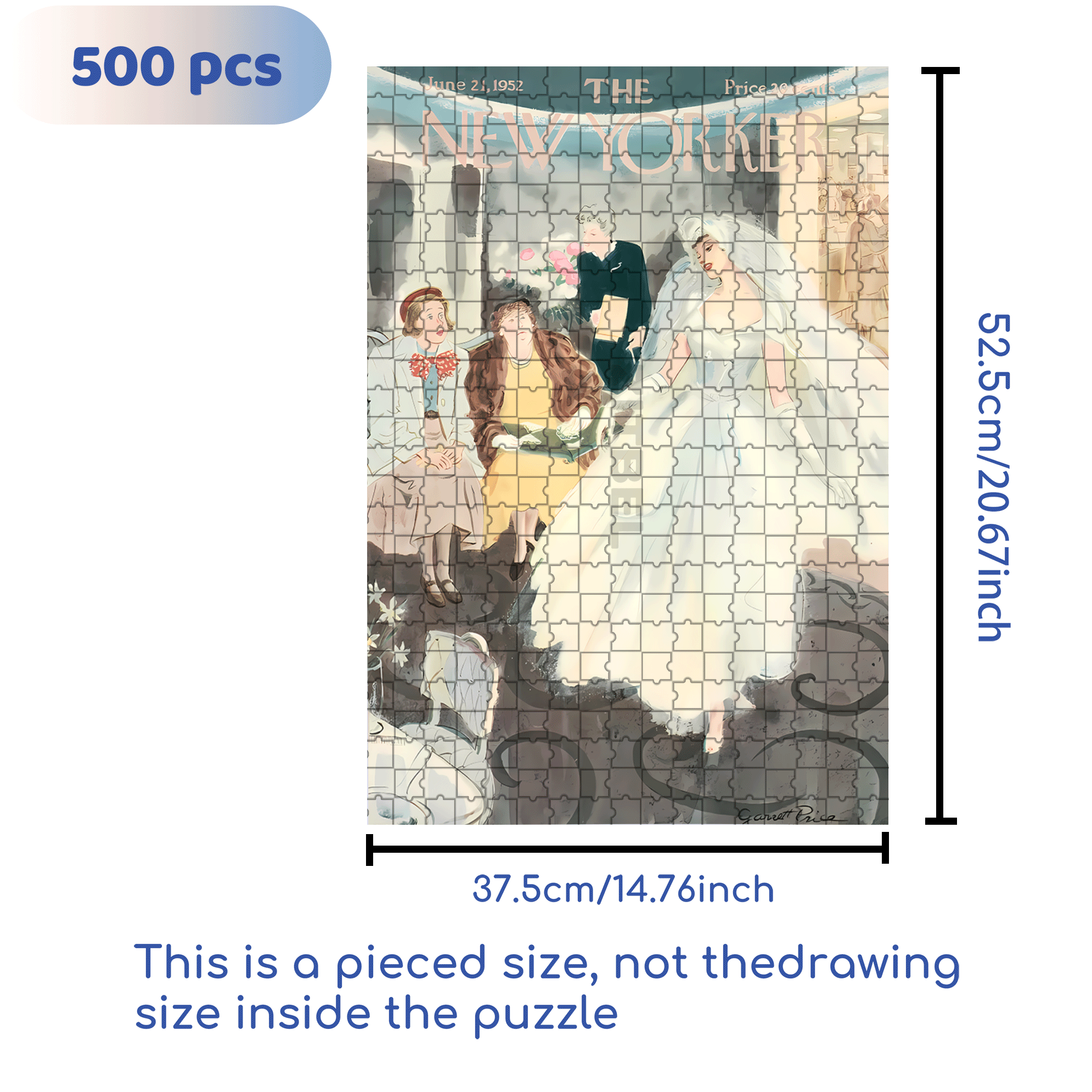 Elegant Bride 500pcs/1000pcs Jigsaw Puzzle, Scratch-Resistant, Interactive Family Game & Brain-Boosting DIY Decor, Perfect for Halloween, Christmas & New Year Gifts, Family Puzzle Game