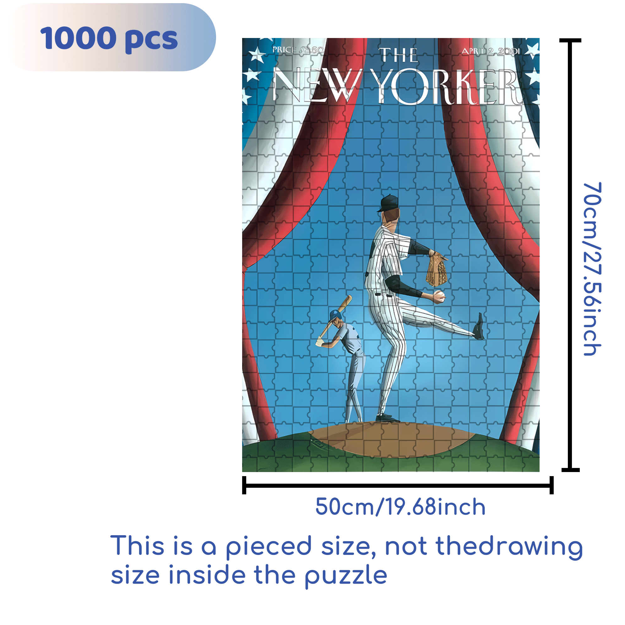 First Pitch 500pcs/1000pcs Jigsaw Puzzle, Scratch-Resistant, Interactive Family Game & Brain-Boosting DIY Decor, Perfect for Halloween, Christmas & New Year Gifts, Family Puzzle Game