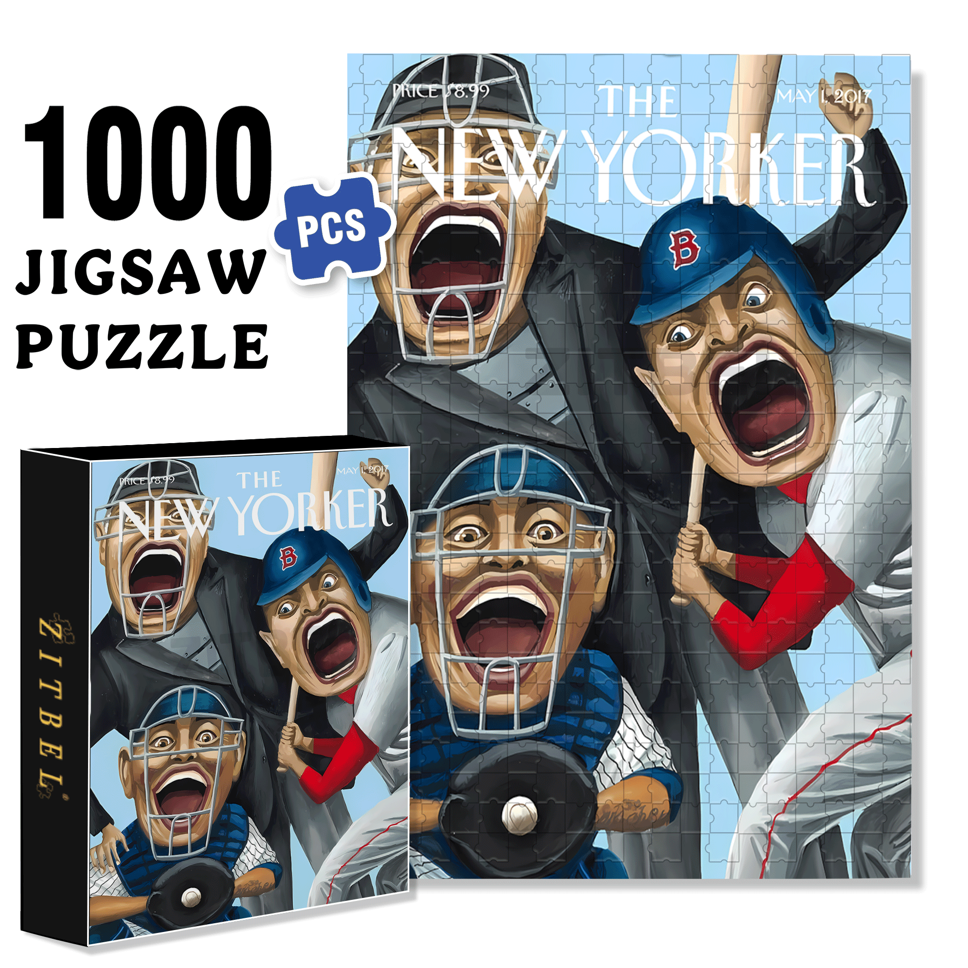 Home  Run 500pcs/1000pcs Jigsaw Puzzle, Scratch-Resistant, Interactive Family Game & Brain-Boosting DIY Decor, Perfect for Halloween, Christmas & New Year Gifts, Family Puzzle Game
