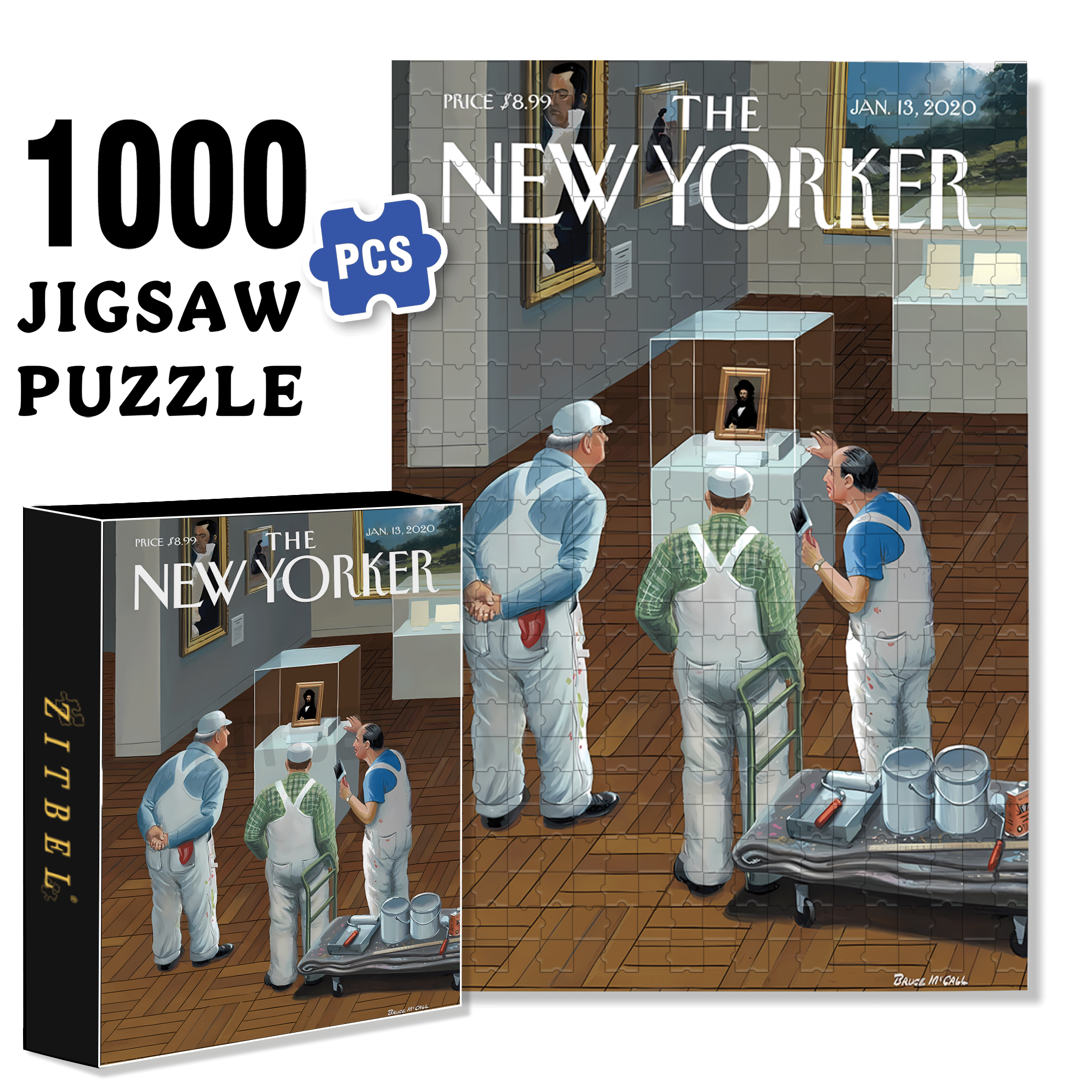 Interested 2 500pcs/1000pcs Jigsaw Puzzle, Scratch-Resistant, Interactive Family Game & Brain-Boosting DIY Decor, Perfect for Halloween, Christmas & New Year Gifts, Family Puzzle Game