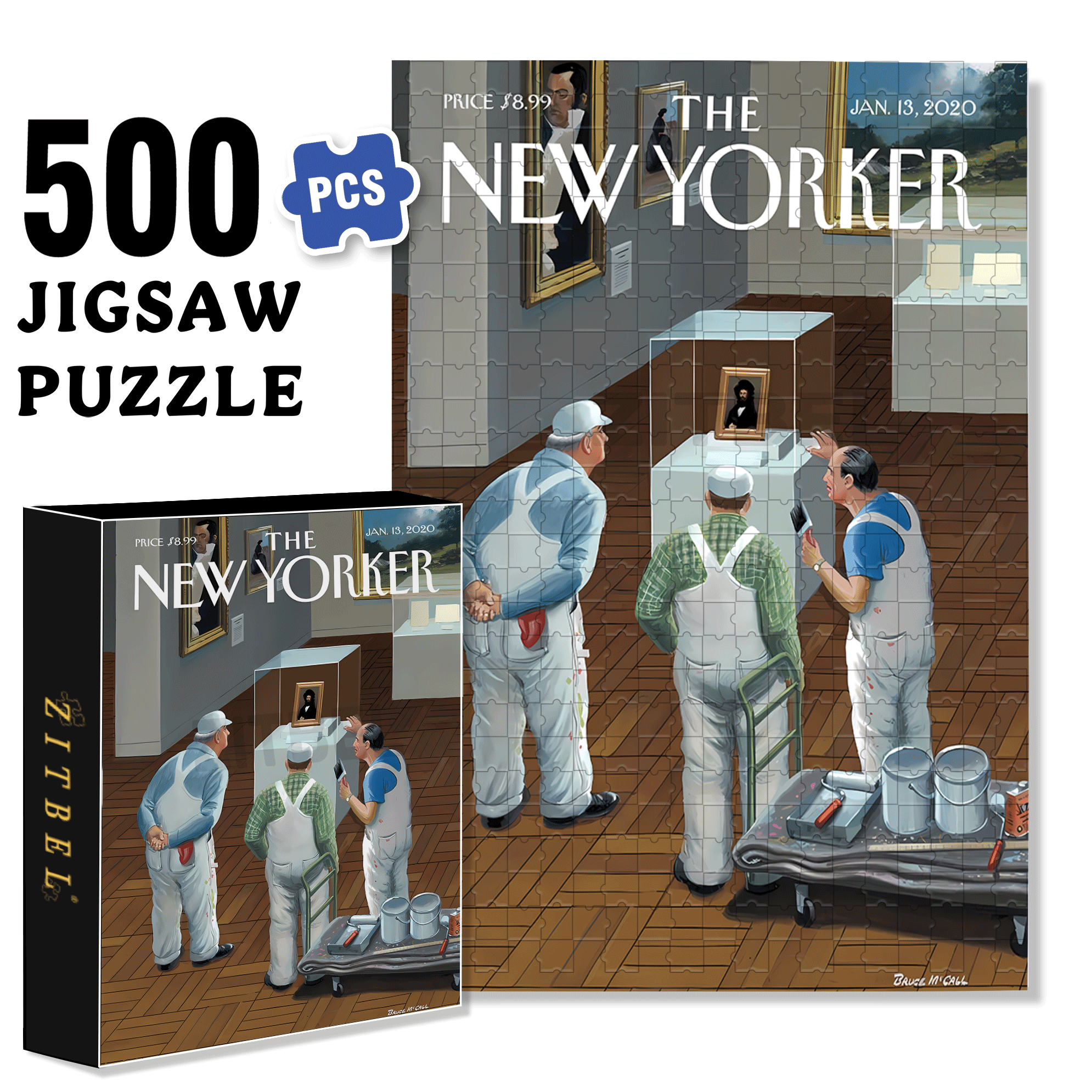 Interested 2 500pcs/1000pcs Jigsaw Puzzle, Scratch-Resistant, Interactive Family Game & Brain-Boosting DIY Decor, Perfect for Halloween, Christmas & New Year Gifts, Family Puzzle Game