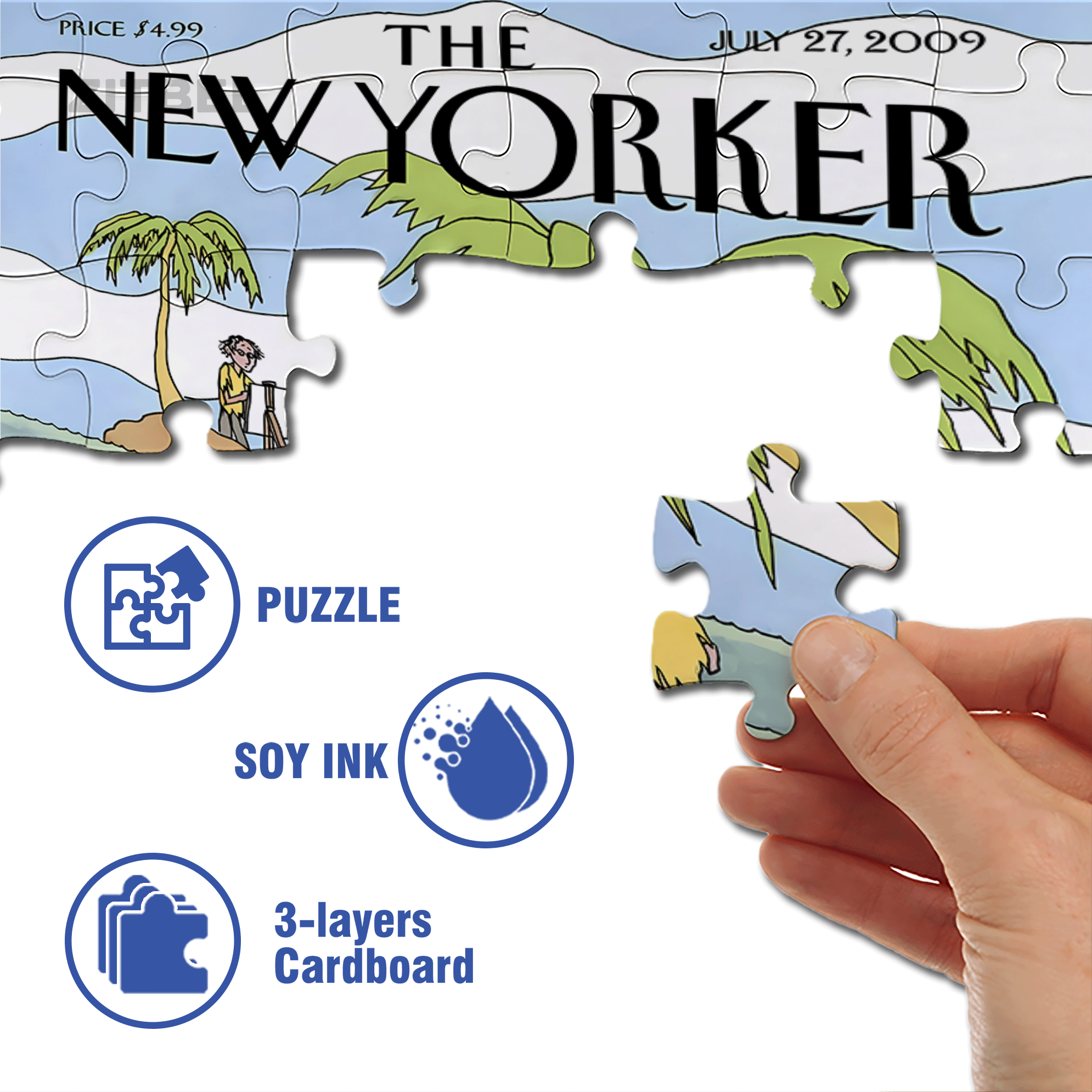 Isolated Island 500pcs/1000pcs Jigsaw Puzzle, Scratch-Resistant, Interactive Family Game & Brain-Boosting DIY Decor, Perfect for Halloween, Christmas & New Year Gifts, Family Puzzle Game