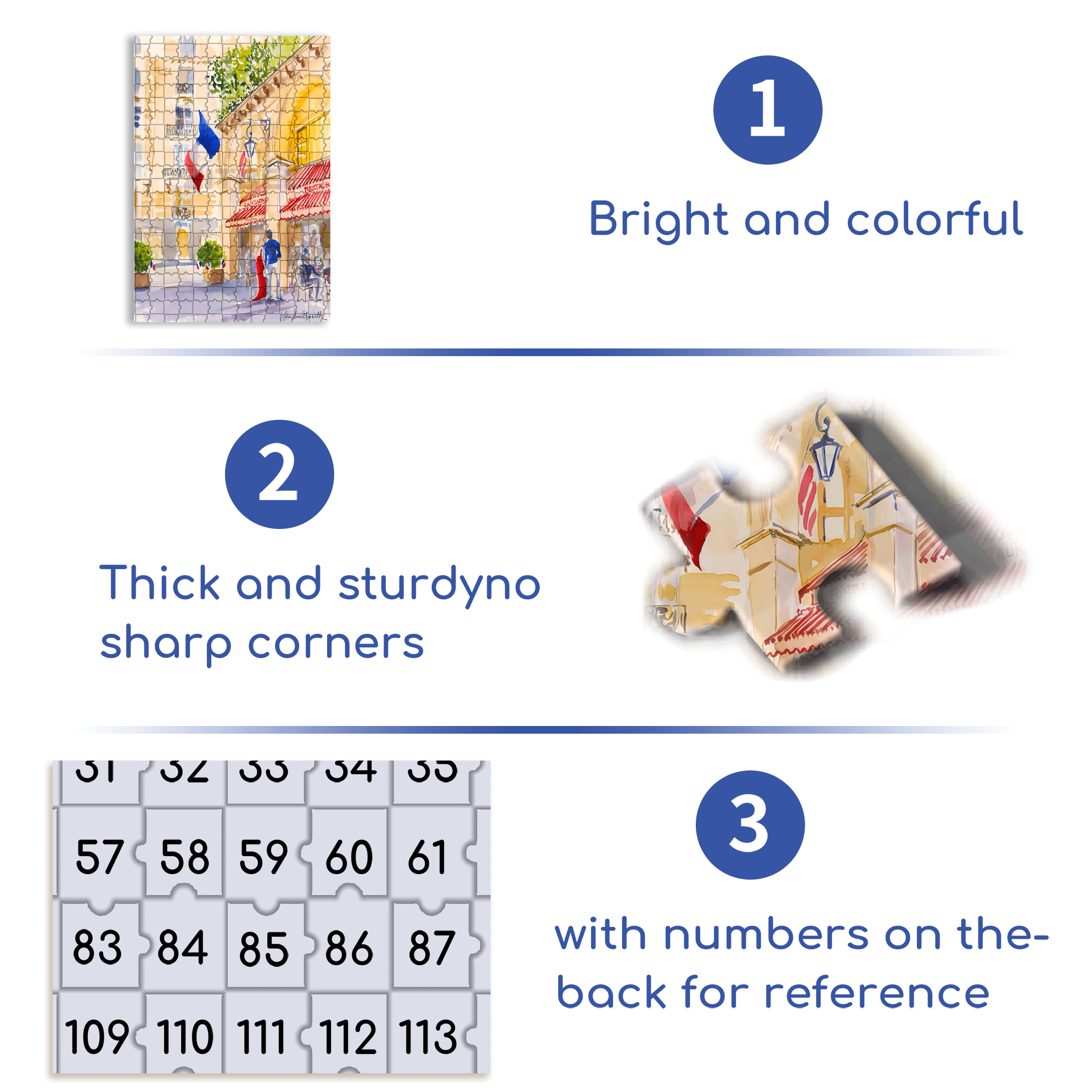 La Fontaine de Mars 500pcs/1000pcs Jigsaw Puzzle, Scratch-Resistant, Interactive Family Game & Brain-Boosting DIY Decor, Perfect for Halloween, Christmas & New Year Gifts, Family Puzzle Game
