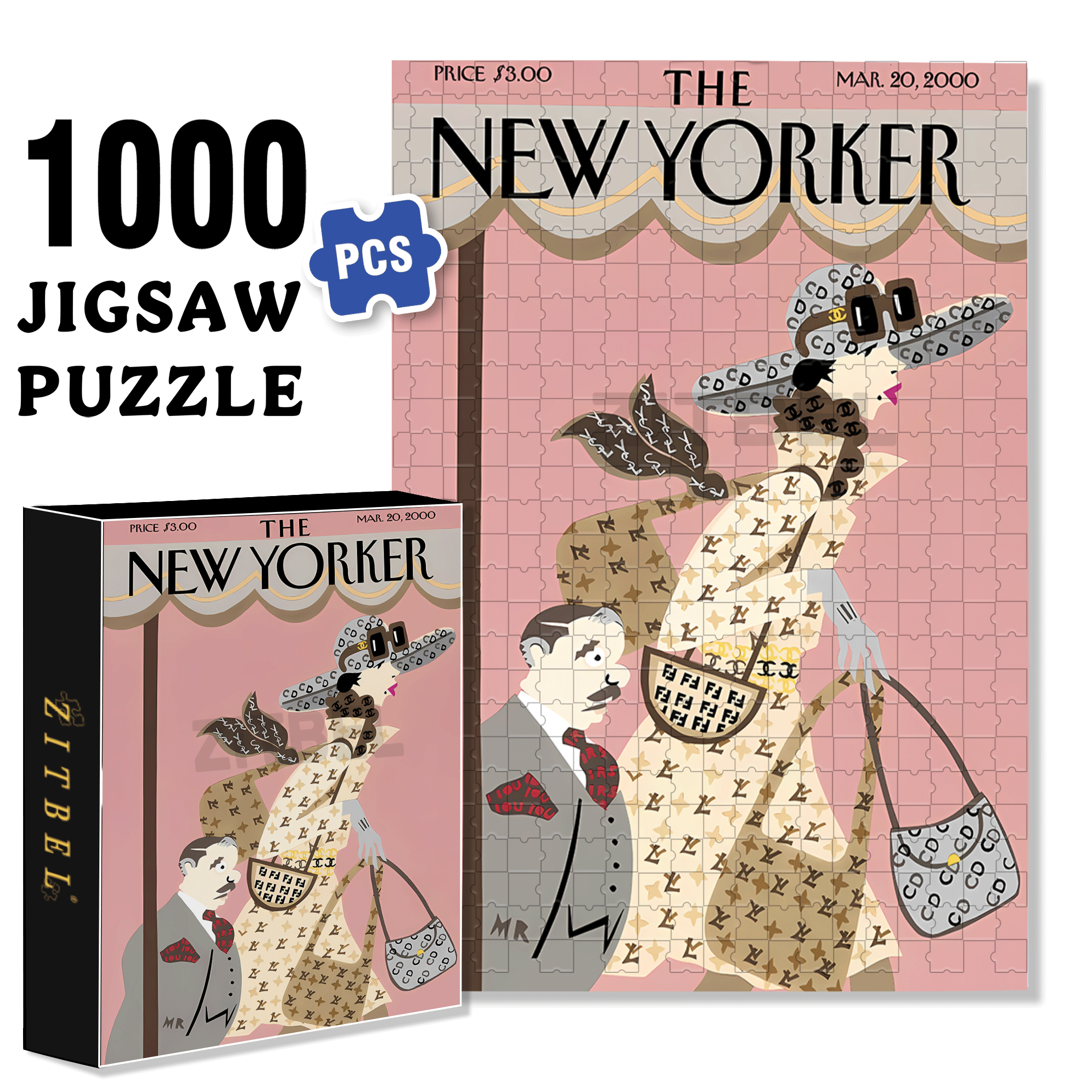 Luxury Goods 500pcs/1000pcs Jigsaw Puzzle, Scratch-Resistant, Interactive Family Game & Brain-Boosting DIY Decor, Perfect for Halloween, Christmas & New Year Gifts, Family Puzzle Game