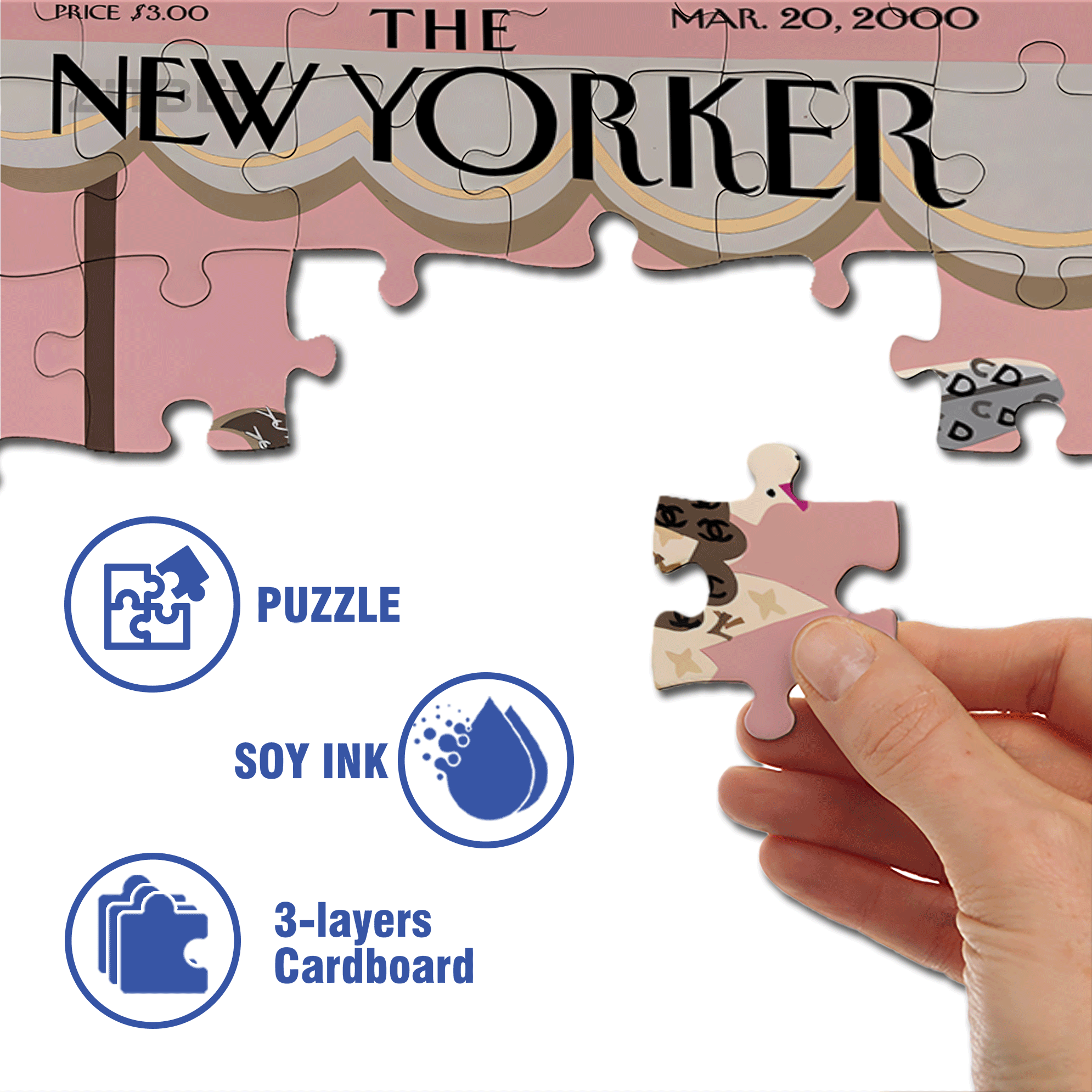Luxury Goods 500pcs/1000pcs Jigsaw Puzzle, Scratch-Resistant, Interactive Family Game & Brain-Boosting DIY Decor, Perfect for Halloween, Christmas & New Year Gifts, Family Puzzle Game