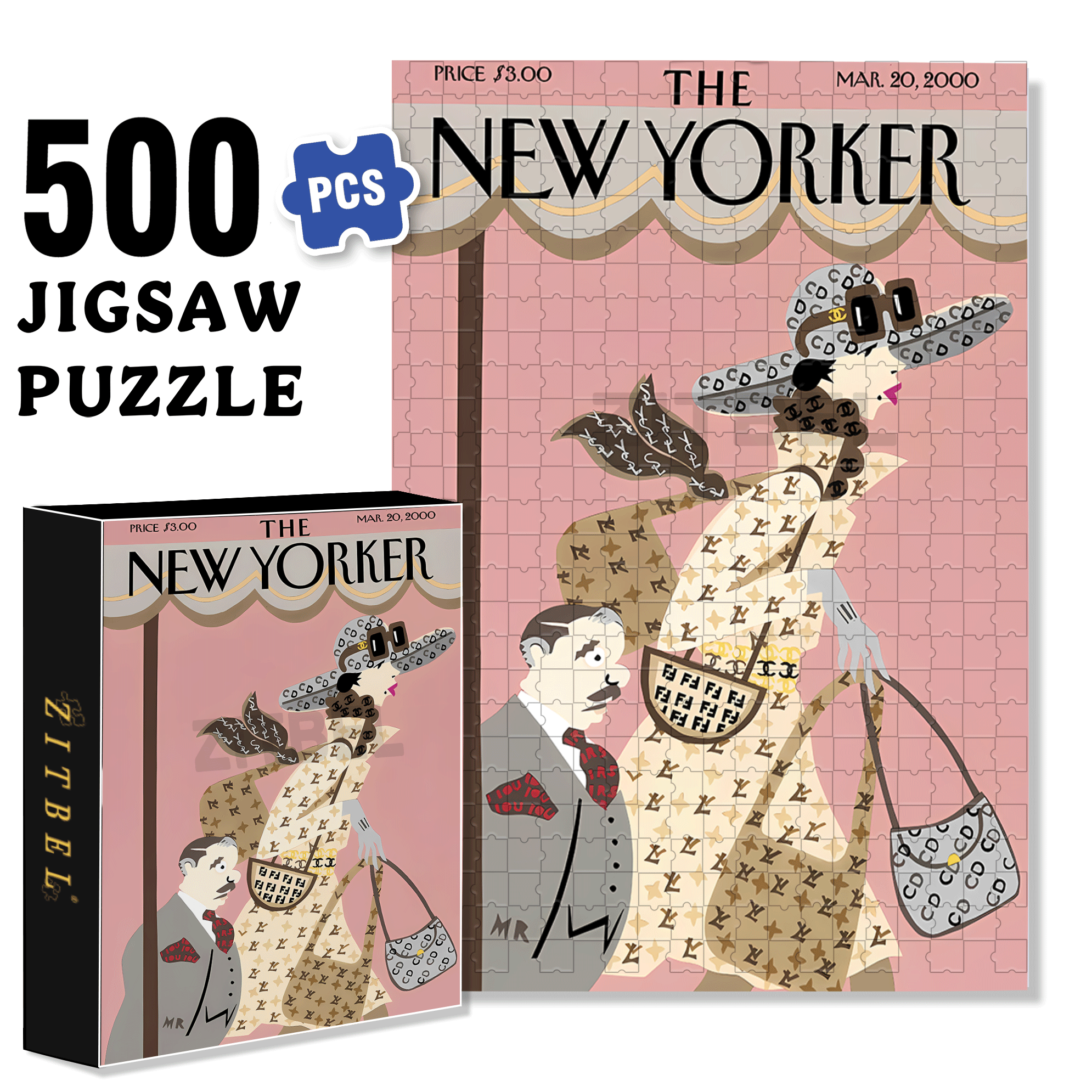Luxury Goods 500pcs/1000pcs Jigsaw Puzzle, Scratch-Resistant, Interactive Family Game & Brain-Boosting DIY Decor, Perfect for Halloween, Christmas & New Year Gifts, Family Puzzle Game