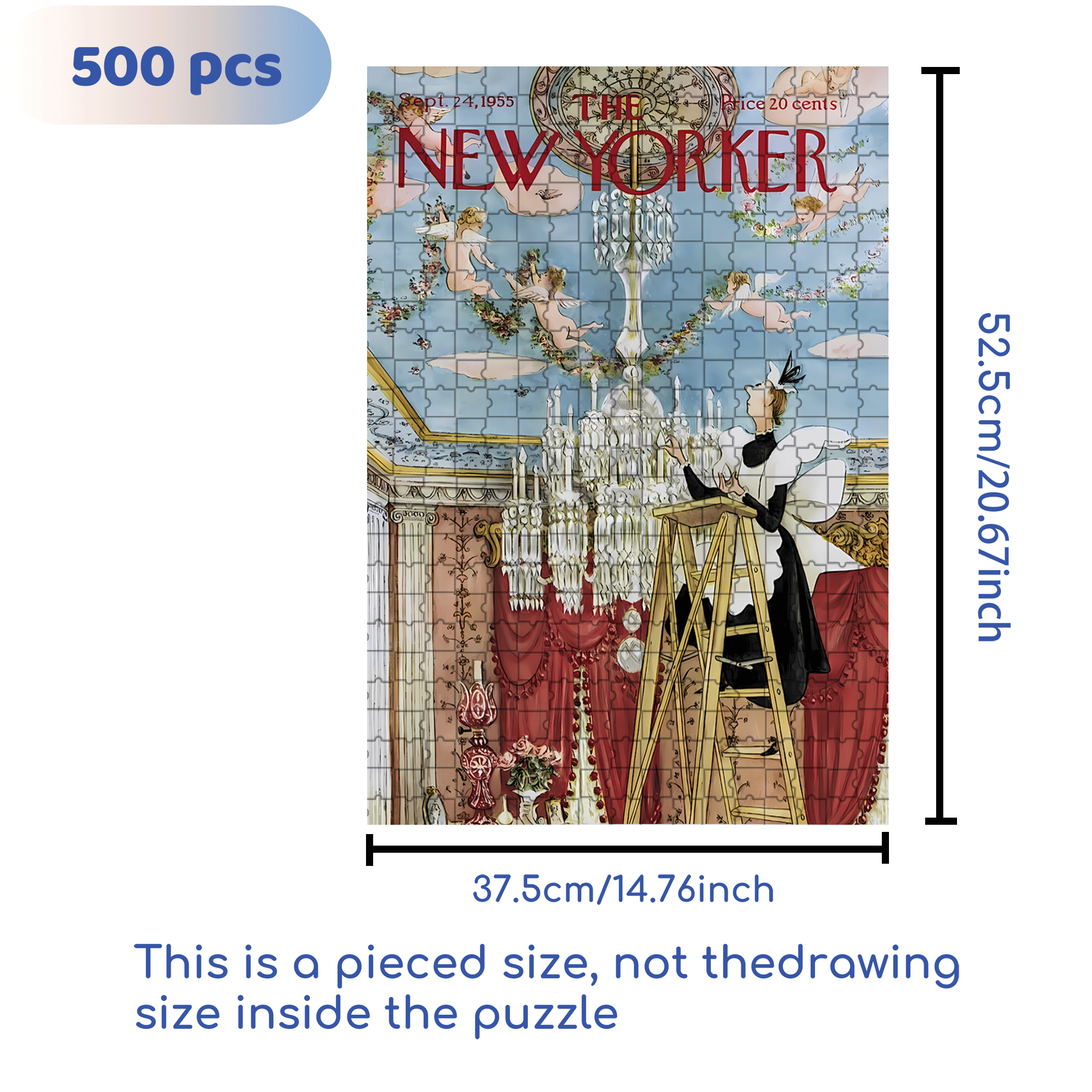 Mary Petty 2 500pcs/1000pcs Jigsaw Puzzle, Scratch-Resistant, Interactive Family Game & Brain-Boosting DIY Decor, Perfect for Halloween, Christmas & New Year Gifts, Family Puzzle Game