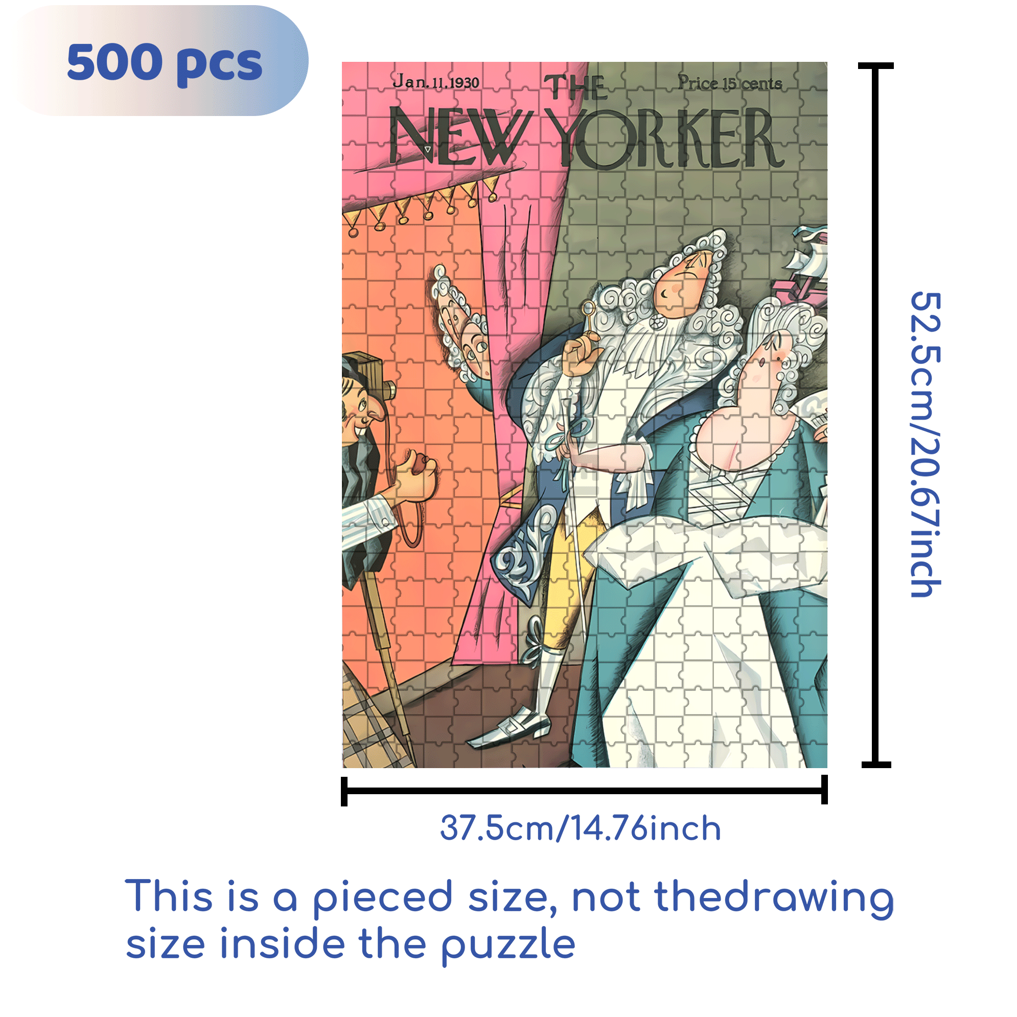 Retro Photo Studio 500pcs/1000pcs Jigsaw Puzzle, Scratch-Resistant, Interactive Family Game & Brain-Boosting DIY Decor, Perfect for Halloween, Christmas & New Year Gifts, Family Puzzle Game