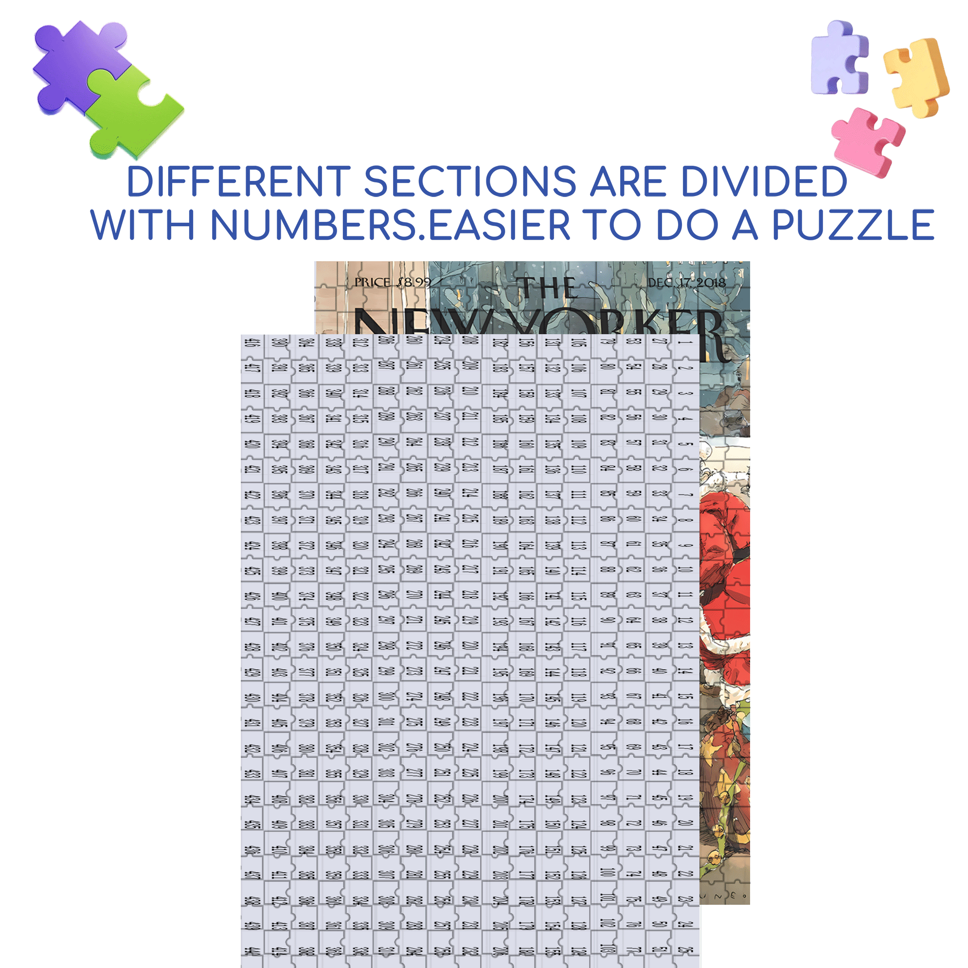 Santa's Little Helpers 500pcs/1000pcs Jigsaw Puzzle, Scratch-Resistant, Interactive Family Game & Brain-Boosting DIY Decor, Perfect for Halloween, Christmas & New Year Gifts, Family Puzzle Game
