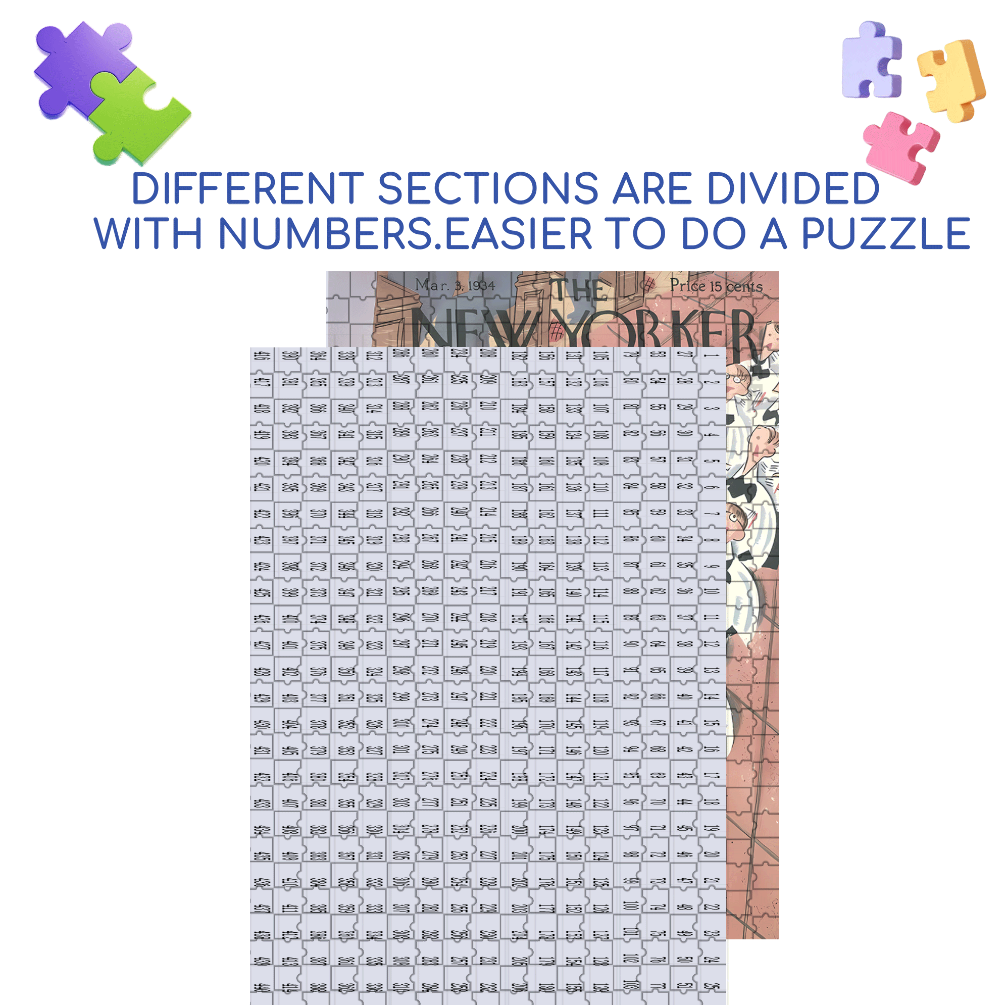 Scepter 500pcs/1000pcs Jigsaw Puzzle, Scratch-Resistant, Interactive Family Game & Brain-Boosting DIY Decor, Perfect for Halloween, Christmas & New Year Gifts, Family Puzzle Game