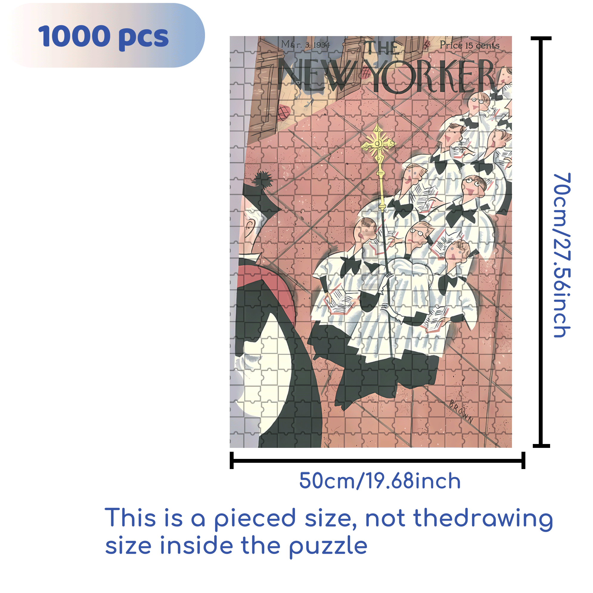 Scepter 500pcs/1000pcs Jigsaw Puzzle, Scratch-Resistant, Interactive Family Game & Brain-Boosting DIY Decor, Perfect for Halloween, Christmas & New Year Gifts, Family Puzzle Game