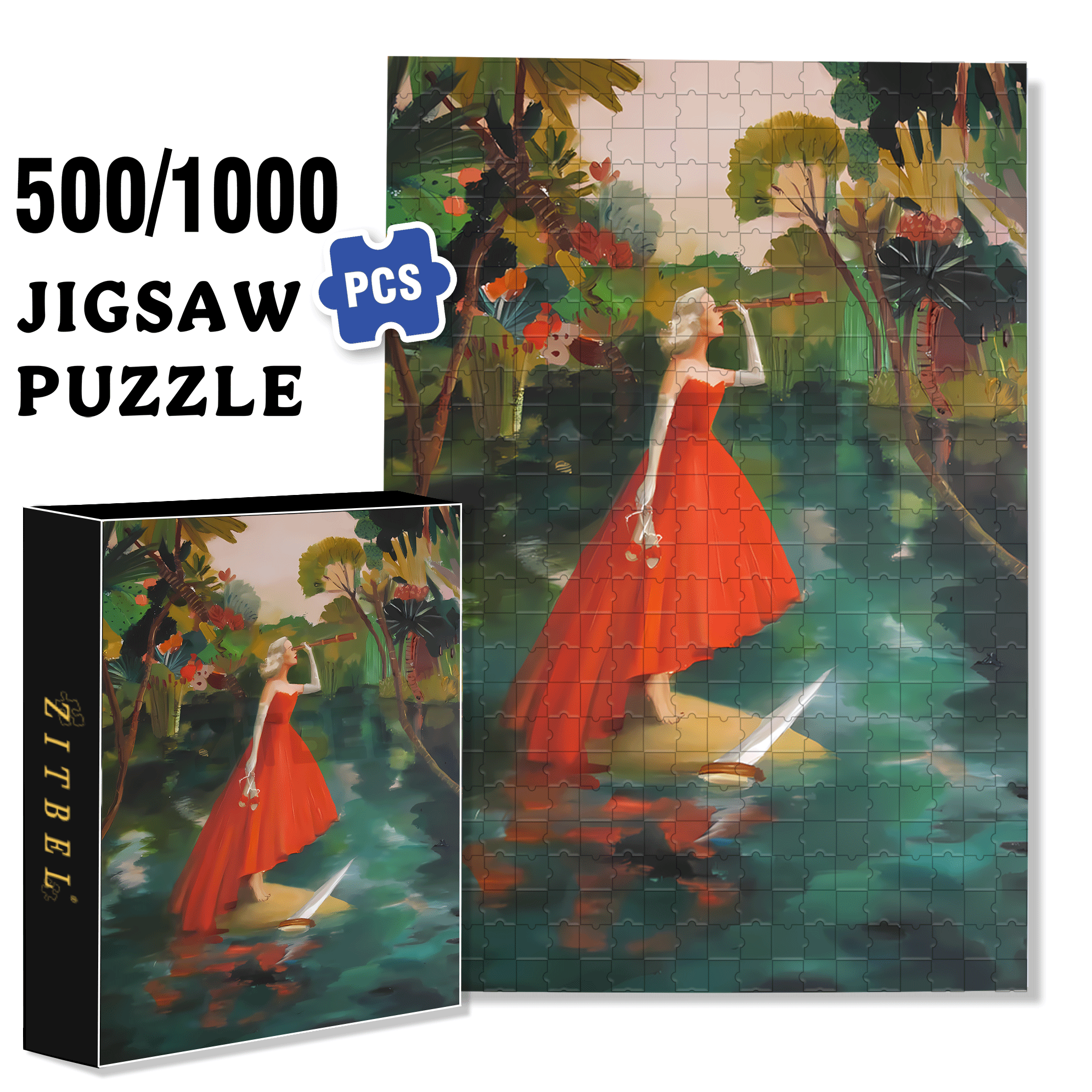 Shipwrecked 2 500pcs/1000pcs Jigsaw Puzzle, Scratch-Resistant, Interactive Family Game & Brain-Boosting DIY Decor, Perfect for Halloween, Christmas & New Year Gifts, Family Puzzle Game