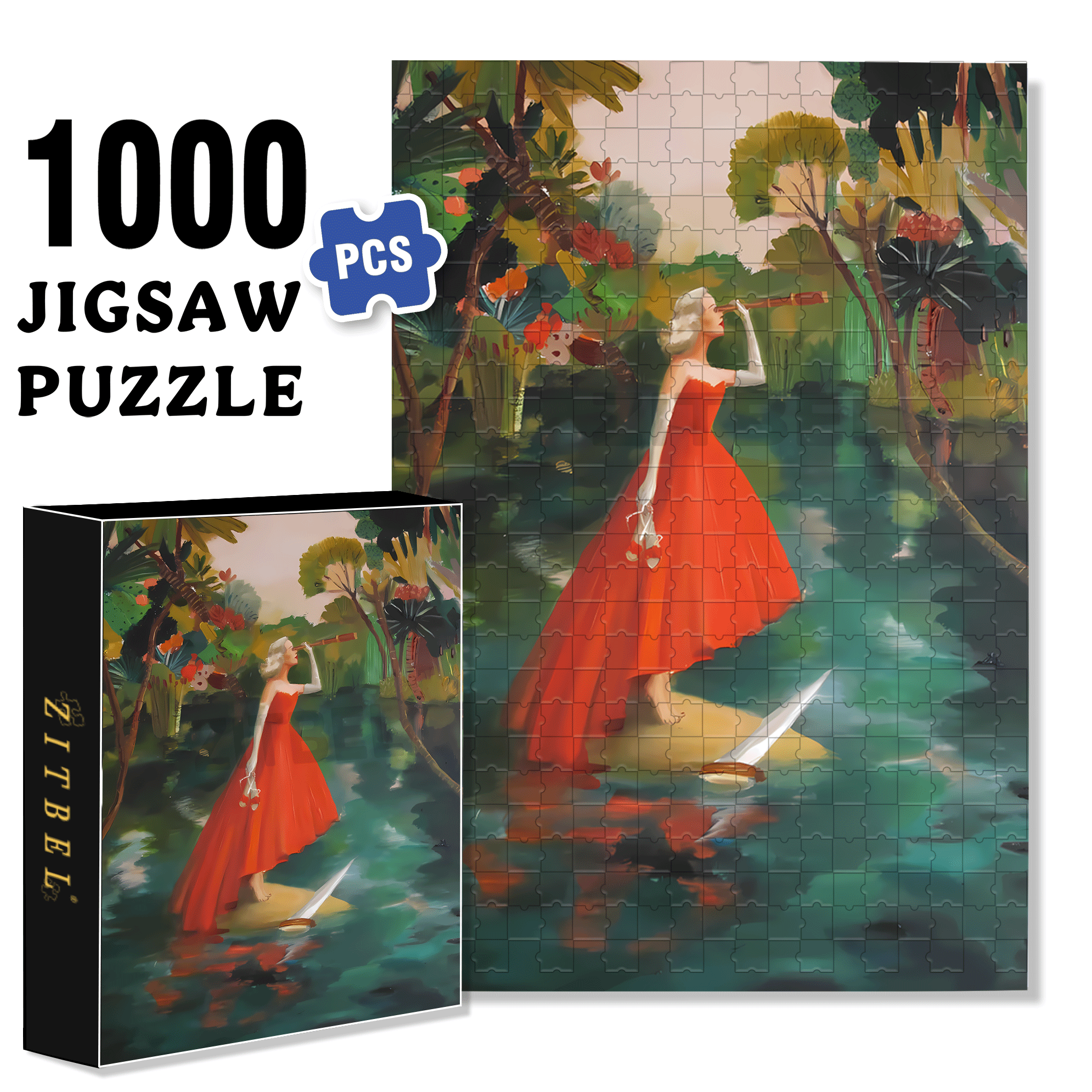 Shipwrecked 2 500pcs/1000pcs Jigsaw Puzzle, Scratch-Resistant, Interactive Family Game & Brain-Boosting DIY Decor, Perfect for Halloween, Christmas & New Year Gifts, Family Puzzle Game