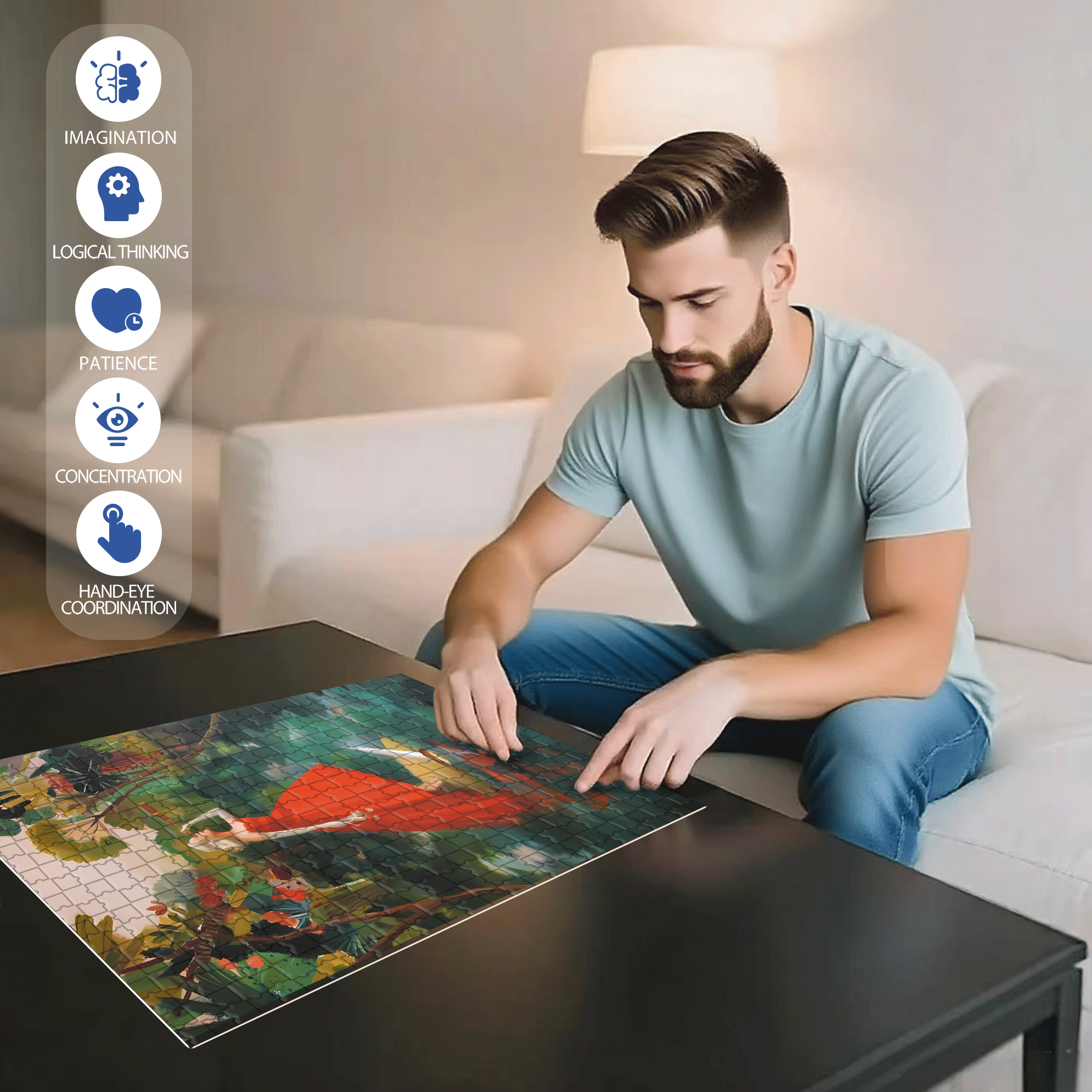 Shipwrecked 2 500pcs/1000pcs Jigsaw Puzzle, Scratch-Resistant, Interactive Family Game & Brain-Boosting DIY Decor, Perfect for Halloween, Christmas & New Year Gifts, Family Puzzle Game