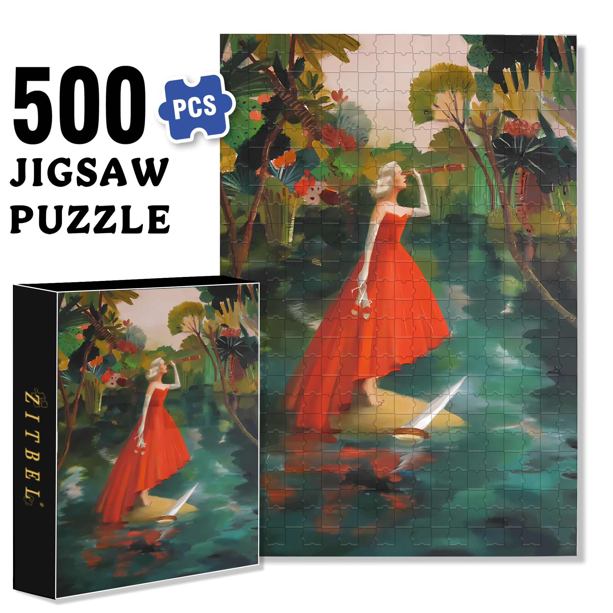 Shipwrecked 2 500pcs/1000pcs Jigsaw Puzzle, Scratch-Resistant, Interactive Family Game & Brain-Boosting DIY Decor, Perfect for Halloween, Christmas & New Year Gifts, Family Puzzle Game