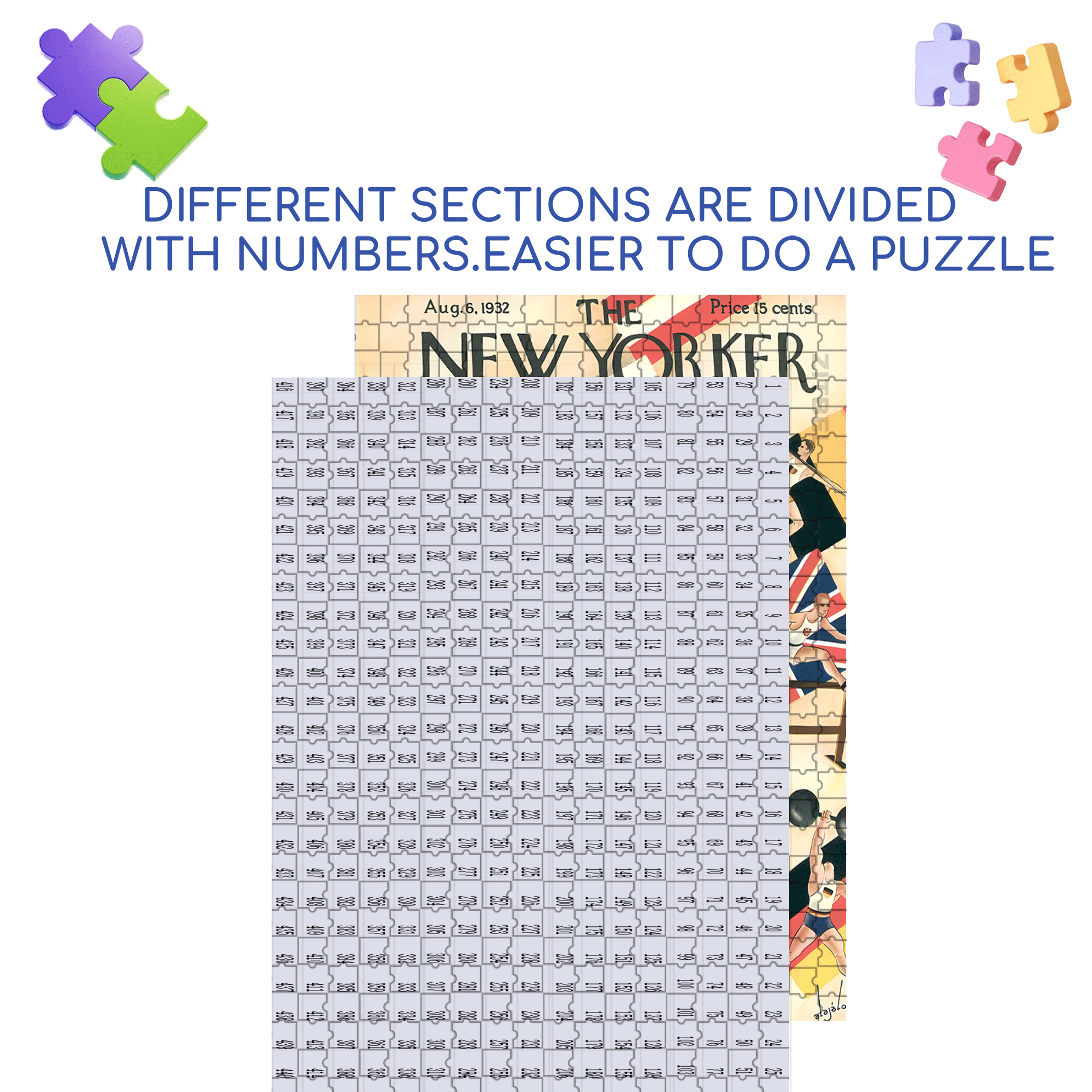 Sports Meet 500pcs/1000pcs Jigsaw Puzzle, Scratch-Resistant, Interactive Family Game & Brain-Boosting DIY Decor, Perfect for Halloween, Christmas & New Year Gifts, Family Puzzle Game
