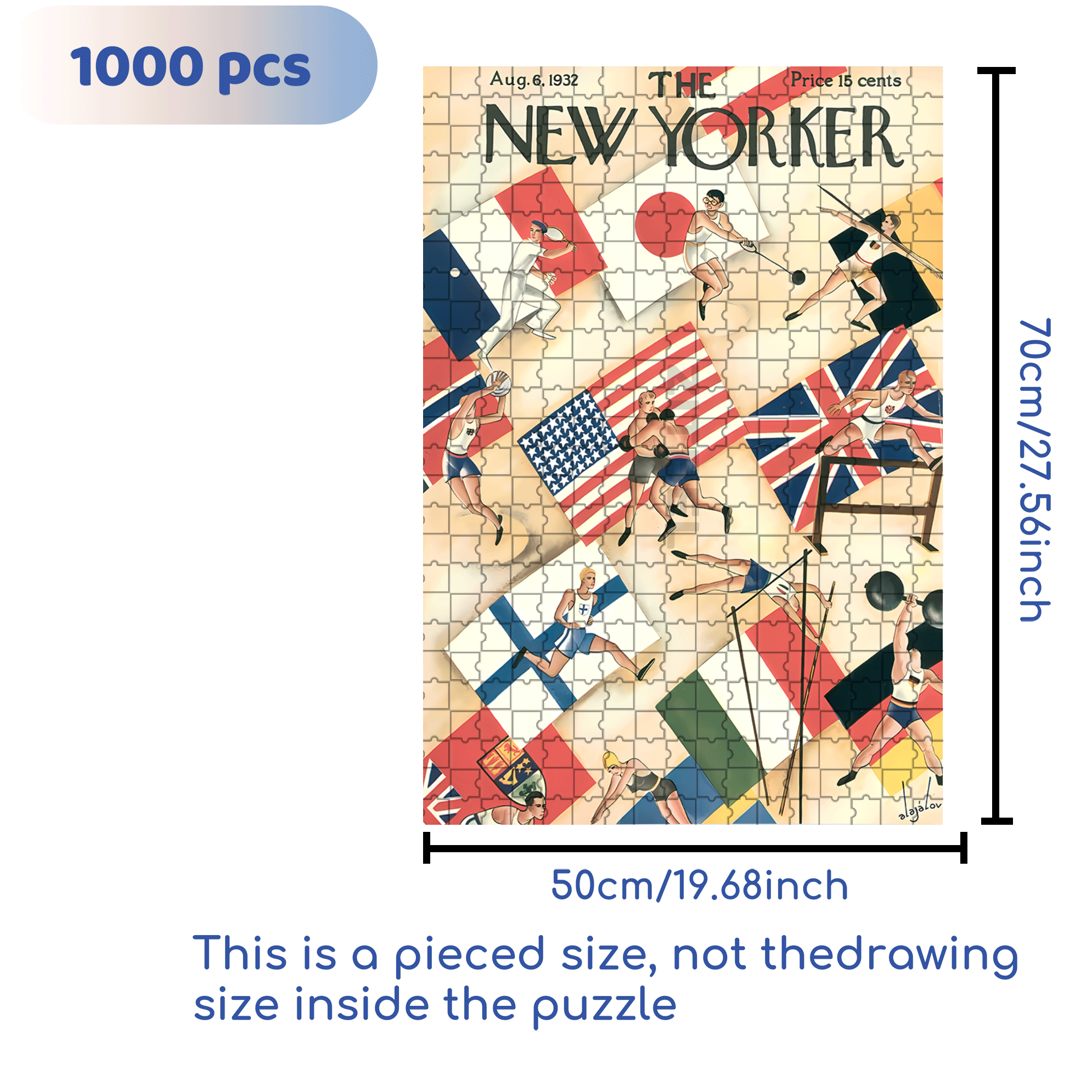 Sports Meet 500pcs/1000pcs Jigsaw Puzzle, Scratch-Resistant, Interactive Family Game & Brain-Boosting DIY Decor, Perfect for Halloween, Christmas & New Year Gifts, Family Puzzle Game