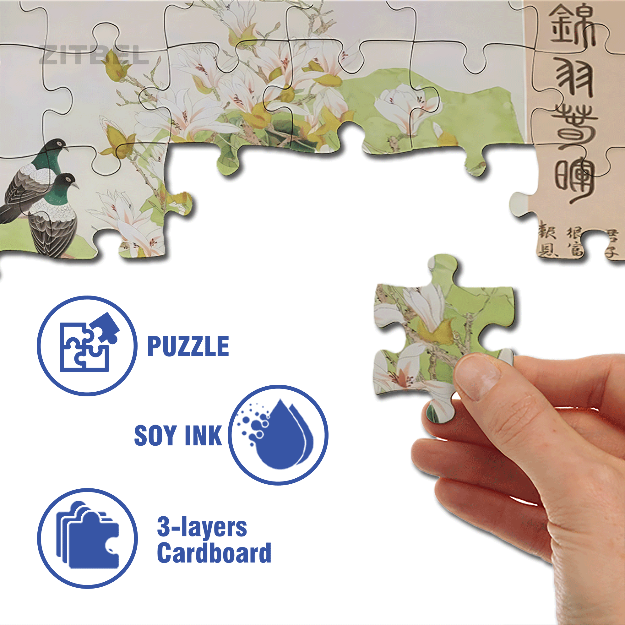 Spring Sunshine 500pcs/1000pcs Jigsaw Puzzle, Scratch-Resistant, Interactive Family Game & Brain-Boosting DIY Decor, Perfect for Halloween, Christmas & New Year Gifts, Family Puzzle Game