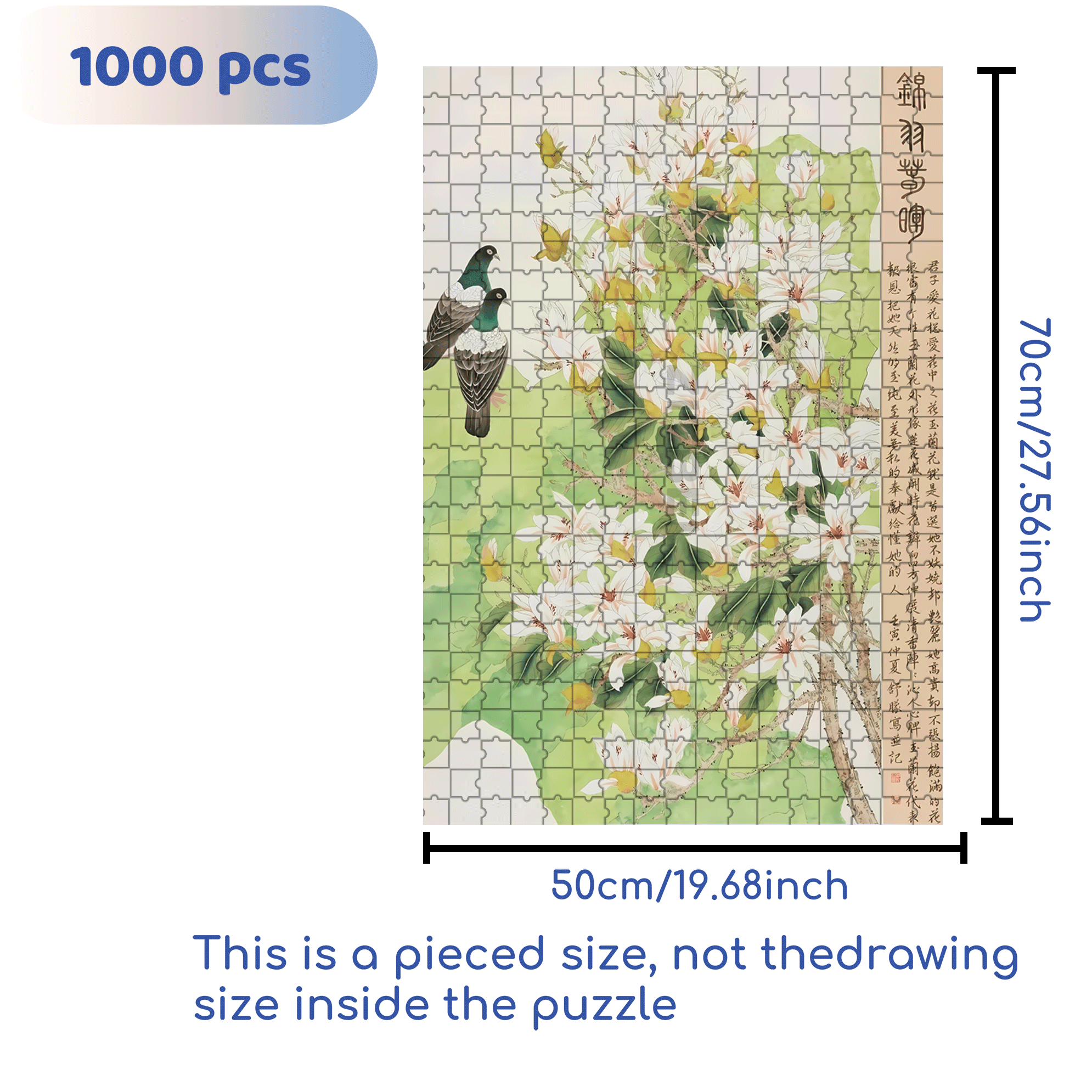 Spring Sunshine 500pcs/1000pcs Jigsaw Puzzle, Scratch-Resistant, Interactive Family Game & Brain-Boosting DIY Decor, Perfect for Halloween, Christmas & New Year Gifts, Family Puzzle Game