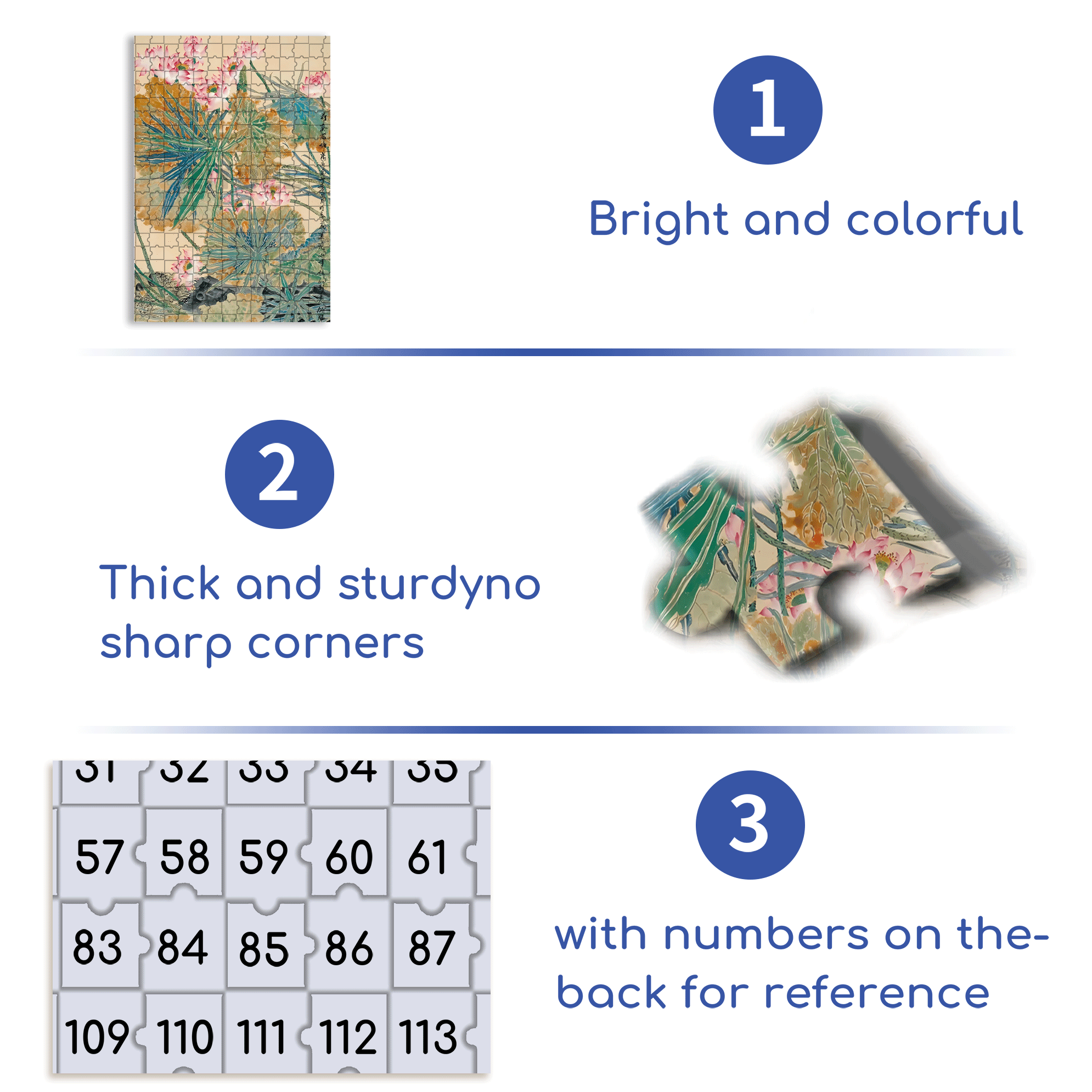 Summer Lotus Pond 500pcs/1000pcs Jigsaw Puzzle, Scratch-Resistant, Interactive Family Game & Brain-Boosting DIY Decor, Perfect for Halloween, Christmas & New Year Gifts, Family Puzzle Game