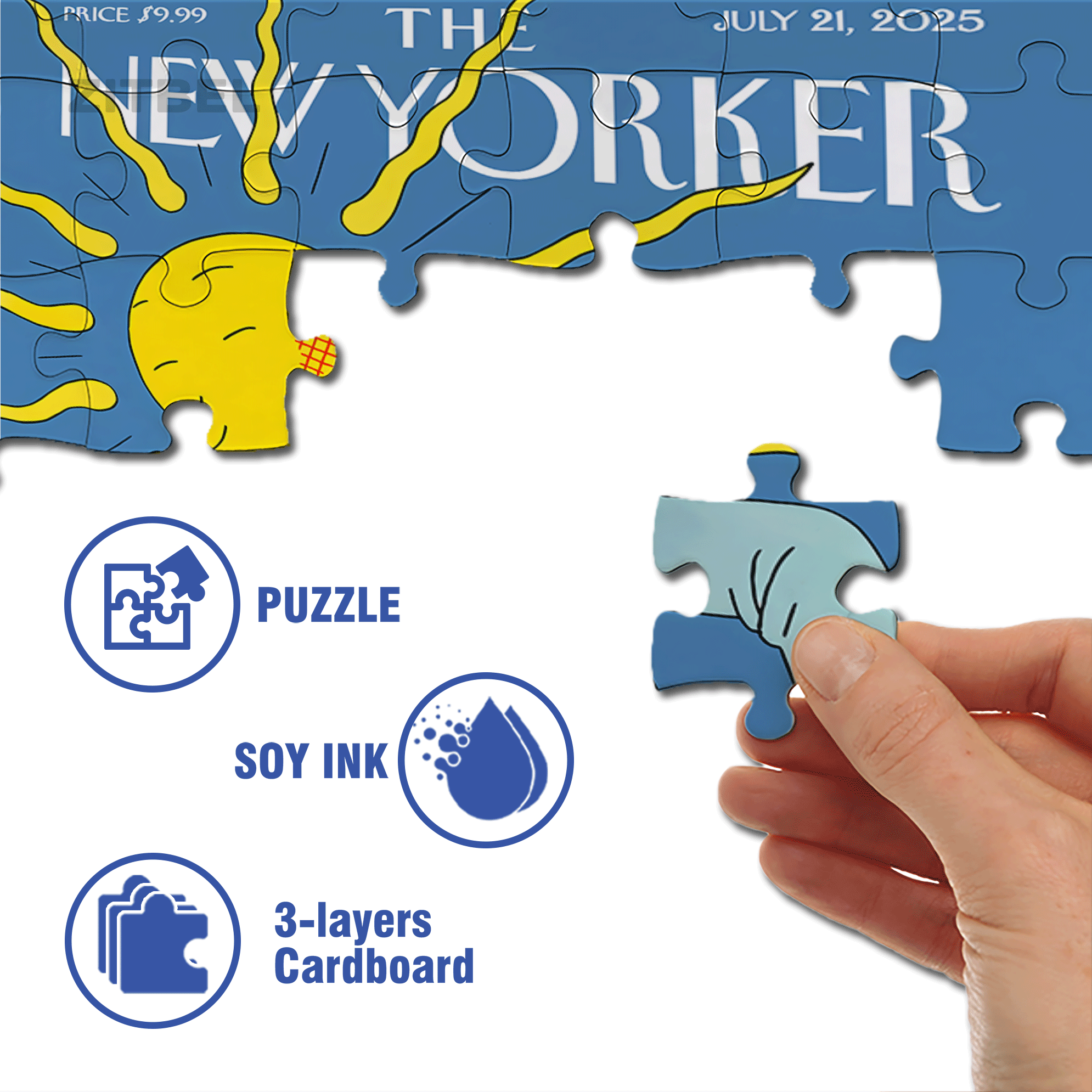 Sun City 500pcs/1000pcs Jigsaw Puzzle, Scratch-Resistant, Interactive Family Game & Brain-Boosting DIY Decor, Perfect for Halloween, Christmas & New Year Gifts, Family Puzzle Game